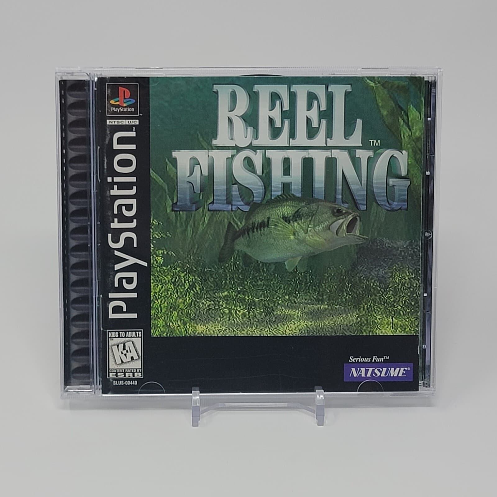 Reel Fishing (PlayStation 1 PS1) Black Label CIB COMPLETE & TESTED