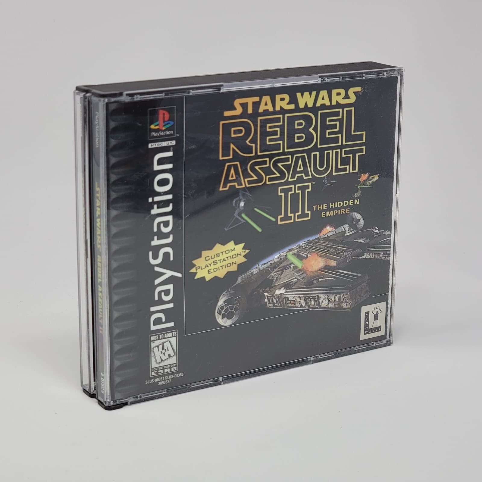 Star Wars: Rebel Assault II 2 (PlayStation 1 PS1) Black Label CIB & TESTED