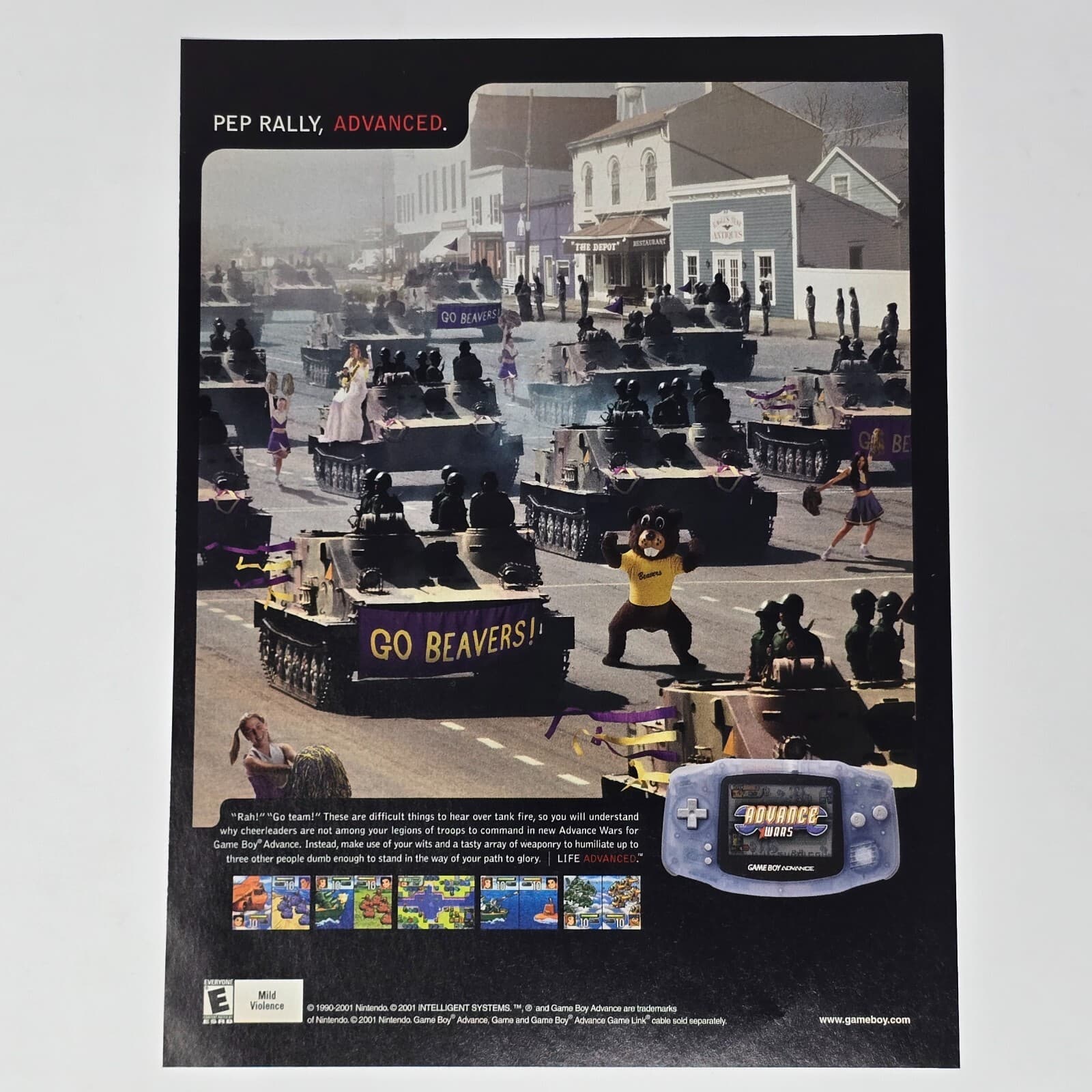 Advance Wars GameBoy Advance Pep Rally Print Ad/Poster Official Promo Art