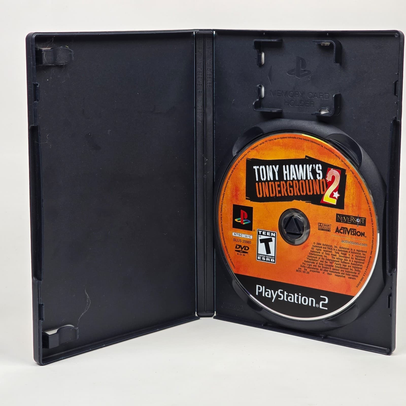 Tony Hawk's Underground 2 (PlayStation 2 PS2) Black Label Case & Disc - Thumbnail 2