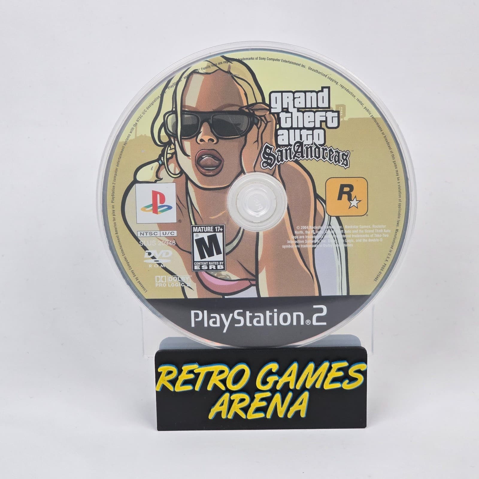Grand Theft Auto: San Andreas (PlayStation 2 PS2) Black Label Disc
