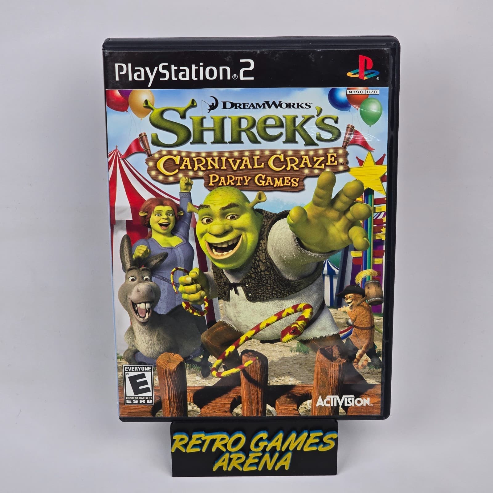 Shrek's Carnival Craze Party Games (PlayStation 2 PS2) Case & Disc