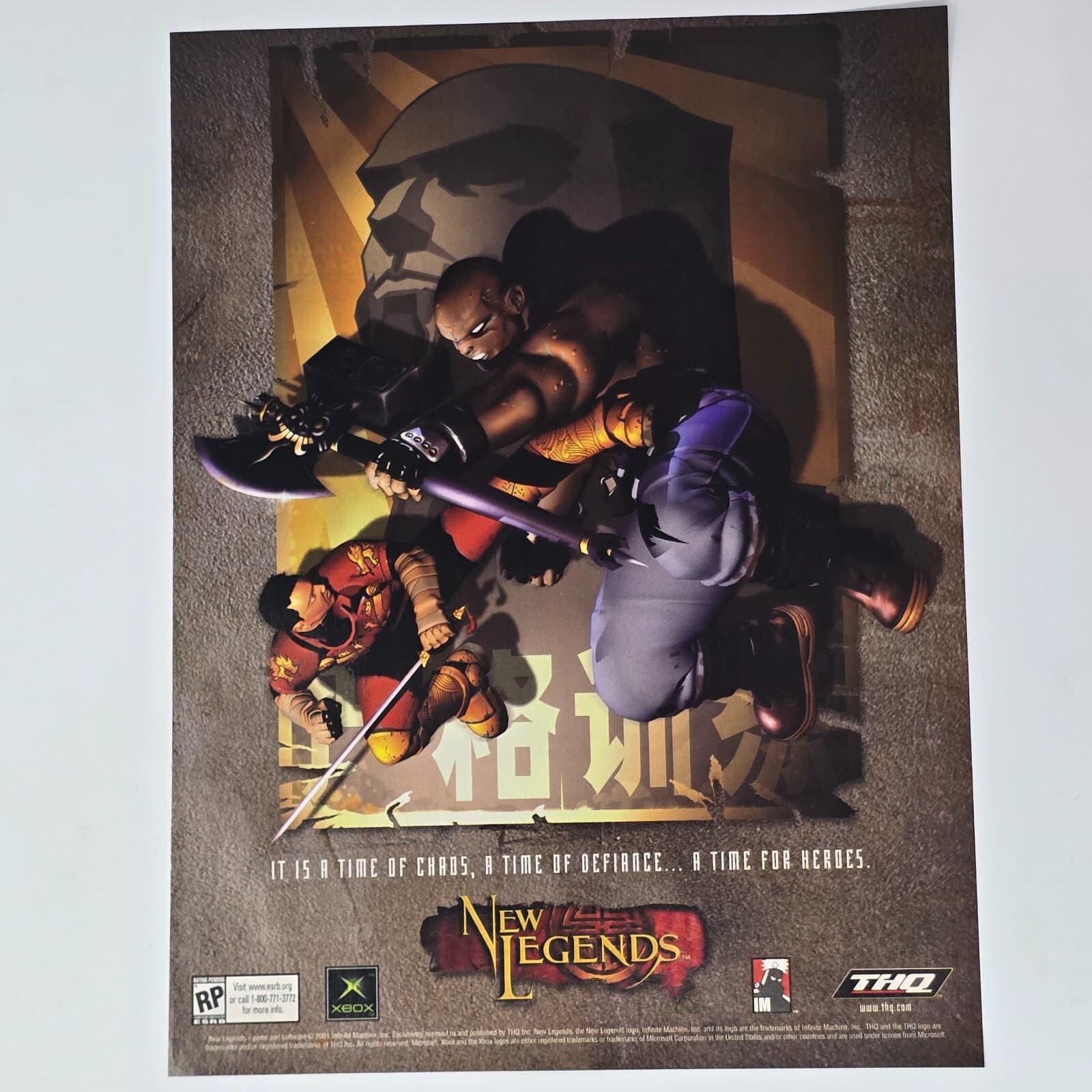 New Legends Microsoft Xbox Chaos Print Ad/Poster Promo Art