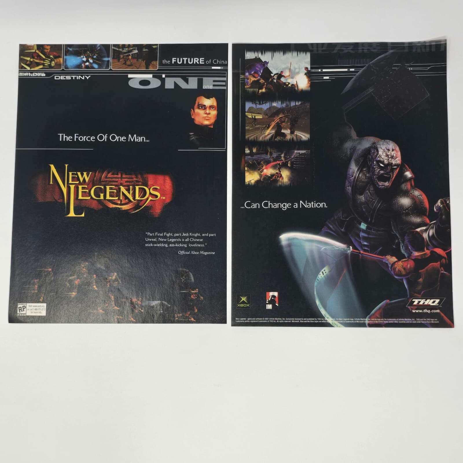 New Legends Microsoft Xbox One Man Print Ad/Poster Promo Art