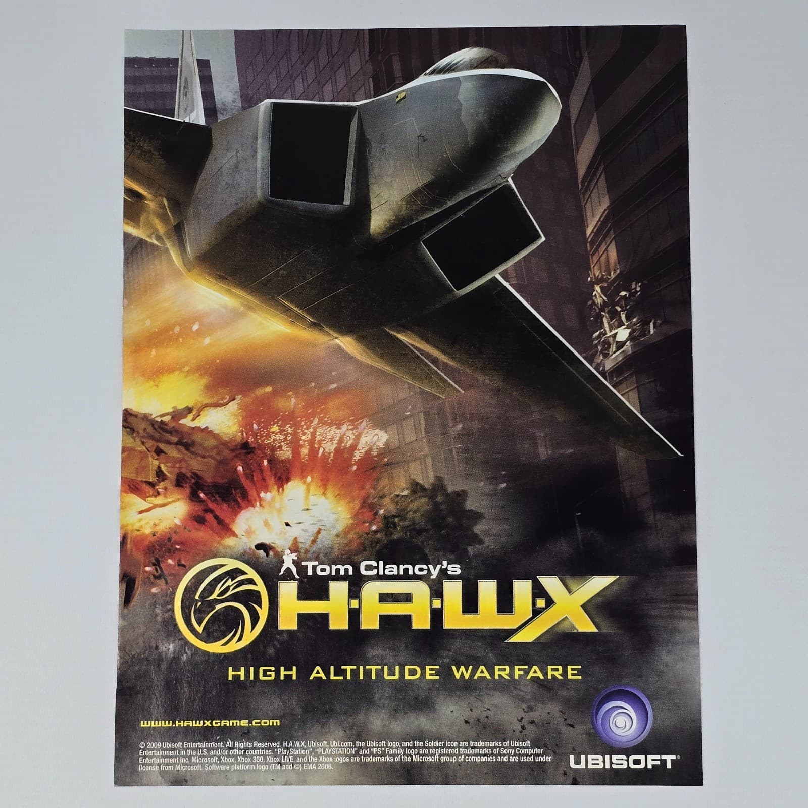 Hawx Xbox 360 PlayStation 3 PS3 PC High Altitude Print Ad/Poster