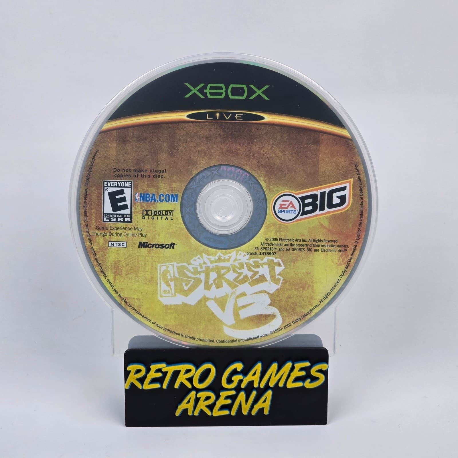 NBA Street V3 Vol 3 (Original Xbox) Disc