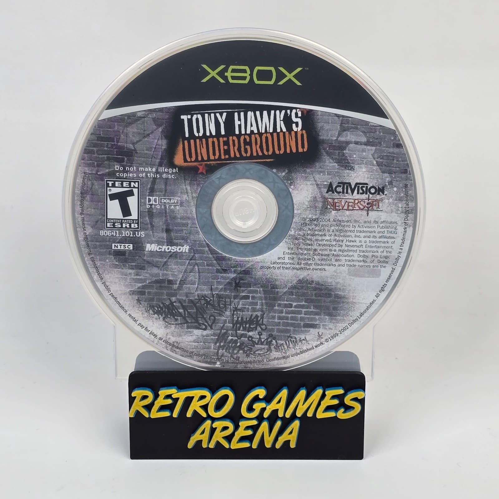 Tony Hawk's Underground (Original Xbox) Black Label Disc