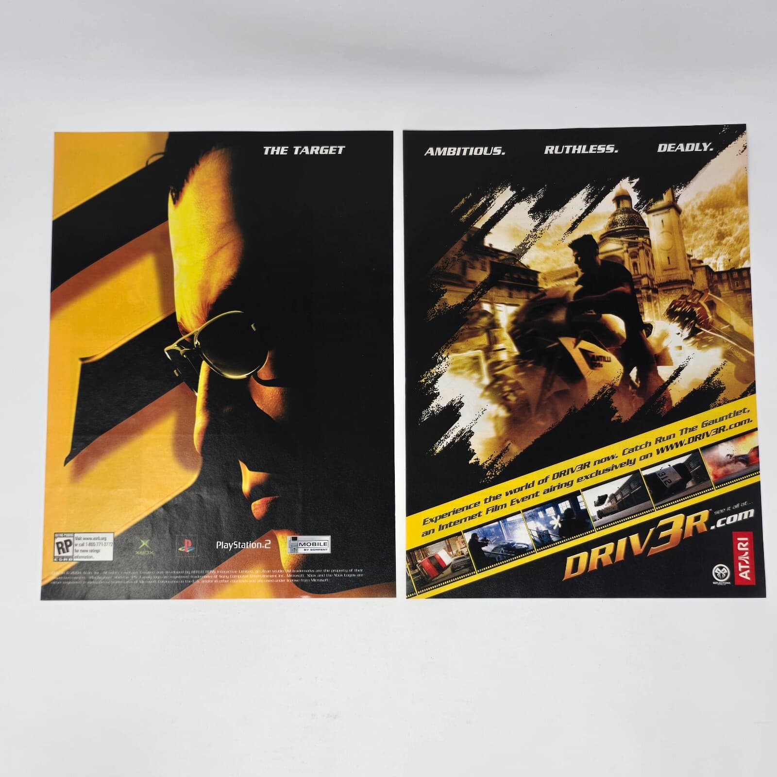 Driver 3 PlayStation 2 PS2 The Target Print Ad/Poster Art