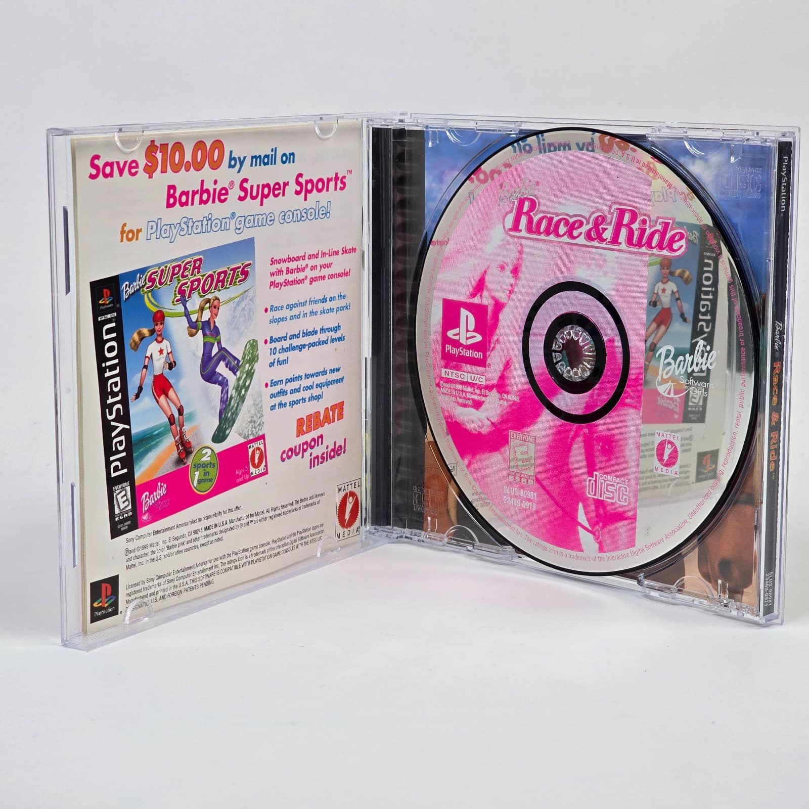 Barbie Race & Ride (PlayStation 1 PS1) CIB COMPLETE - Thumbnail 2