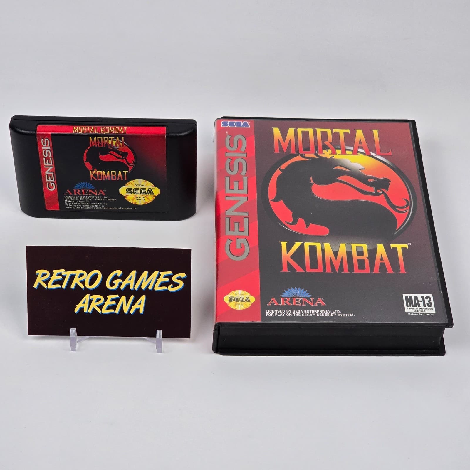 Mortal Kombat (Sega Genesis) Case & Cartridge