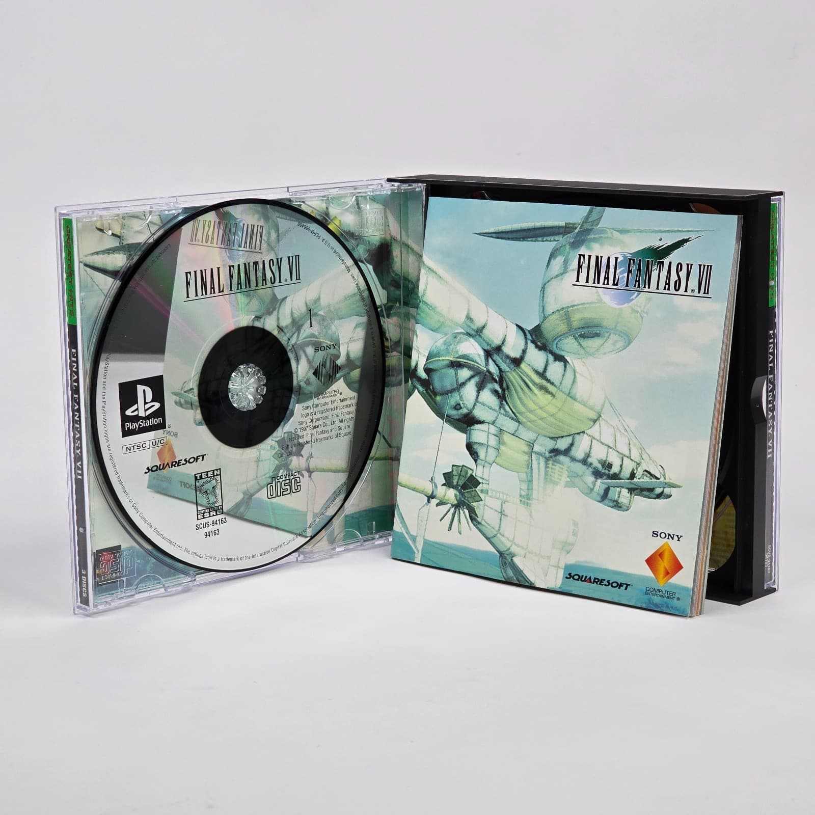 Final Fantasy VII 7 (PlayStation 1 PS1) Greatest Hits CIB COMPLETE & TESTED - Thumbnail 2
