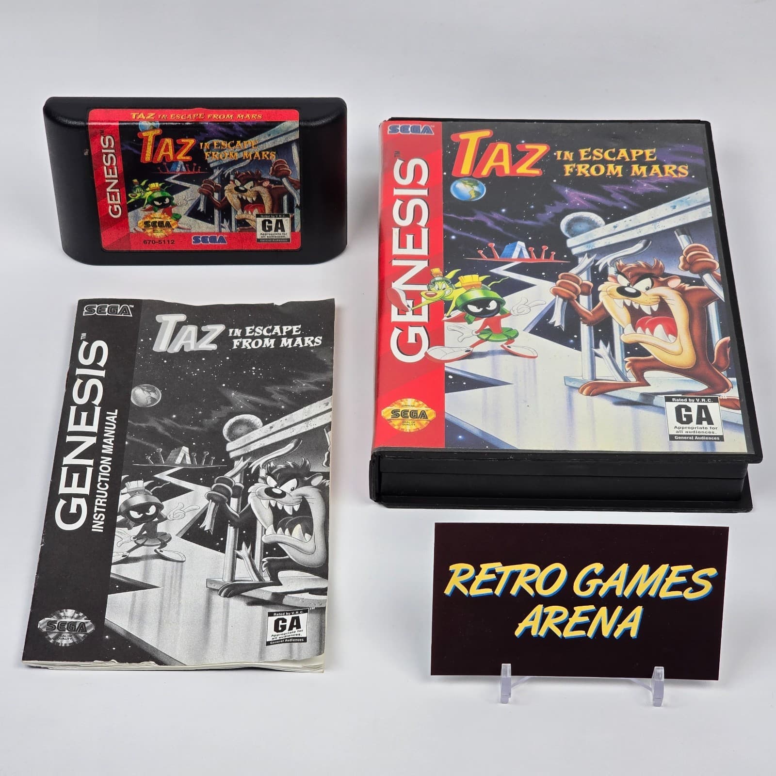 Taz in Escape from Mars (Sega Genesis) CIB COMPLETE