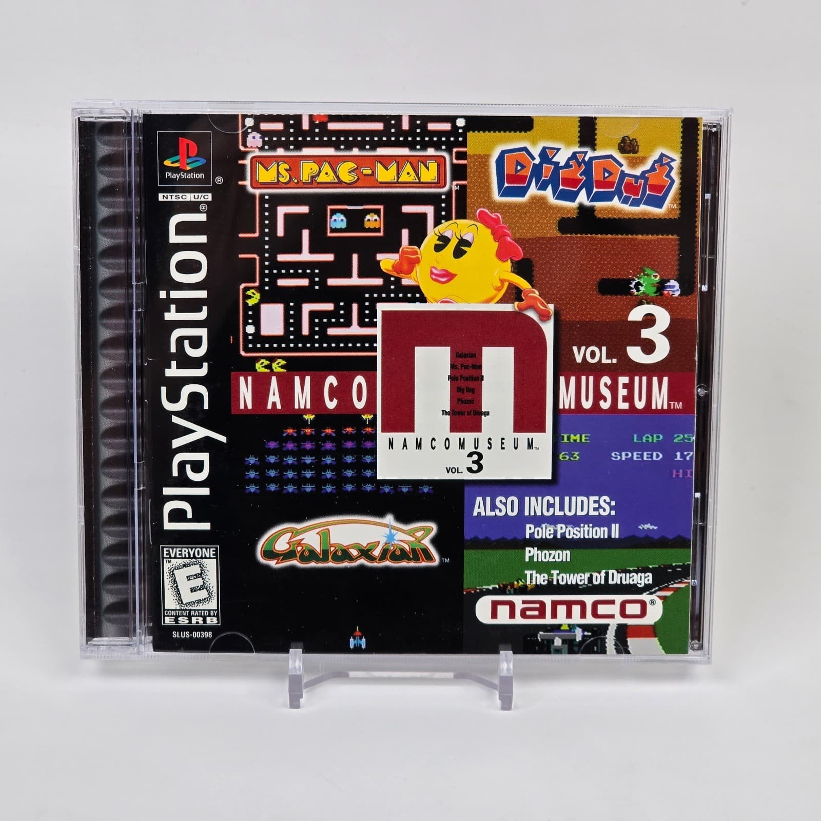 Namco Museum Vol 3 (PlayStation 1 PS1) Black Label CIB COMPLETE & TESTED