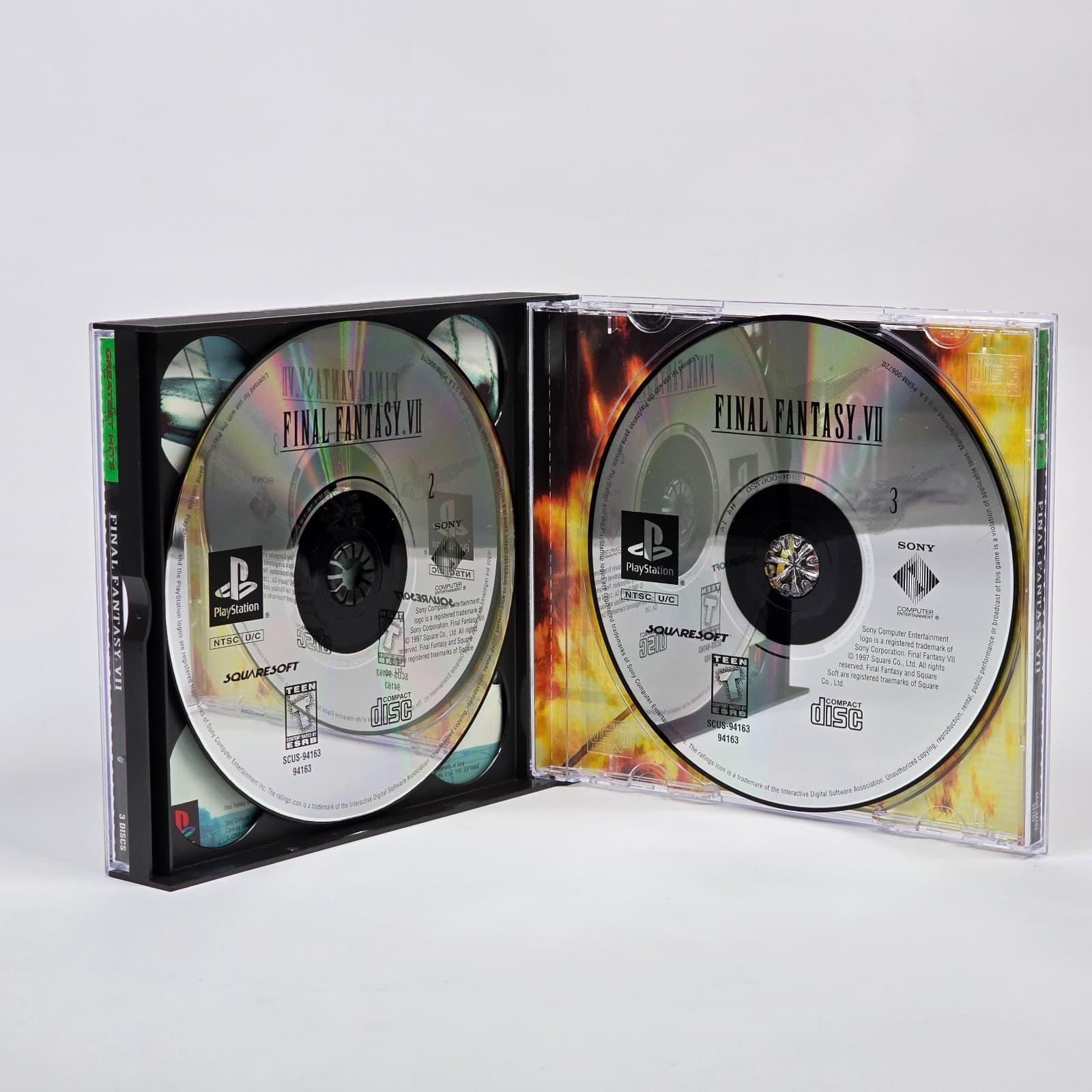 Final Fantasy VII 7 (PlayStation 1 PS1) Greatest Hits CIB COMPLETE & TESTED - Thumbnail 3