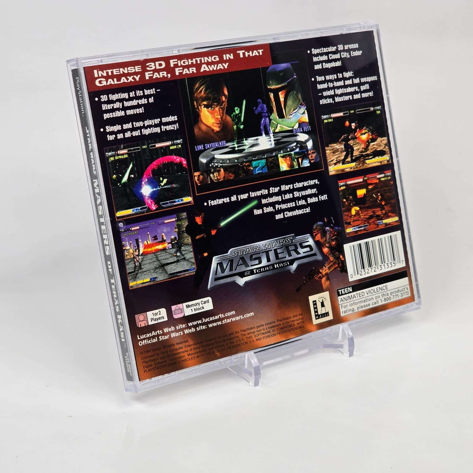 Star Wars: Masters of the Teras Kasi (PS1) Case & Disc TESTED (No Manual) - Thumbnail 2