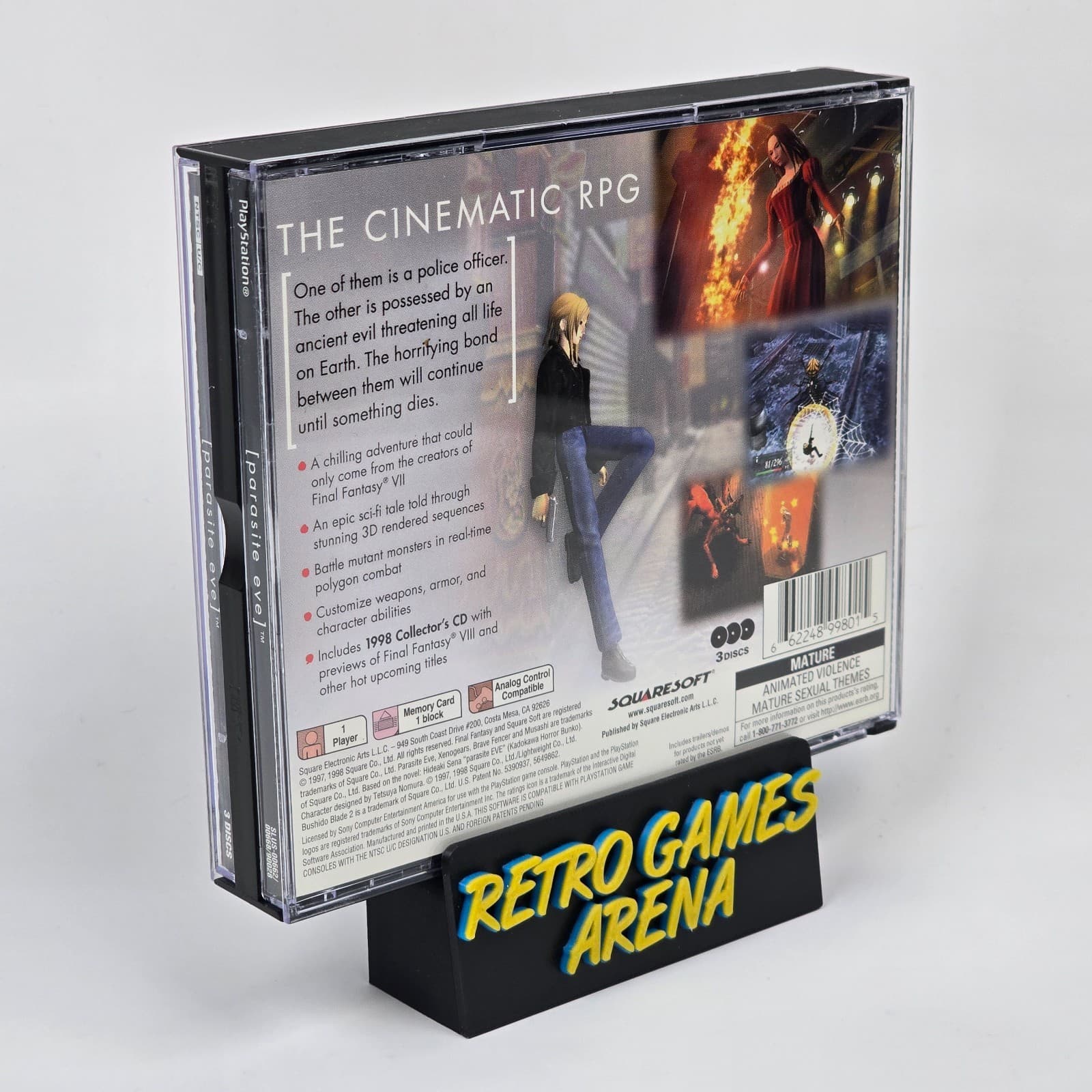 💿REFURBISHED Parasite Eve (PlayStation 1 PS1) Black Label CIB COMPLETE💿 - Thumbnail 6