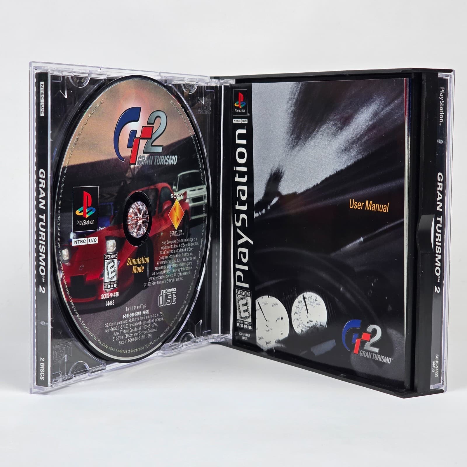 💿REFURBISHED Gran Turismo 2 (PlayStation 1 PS1) Black Label CIB COMPLETE💿 - Thumbnail 2