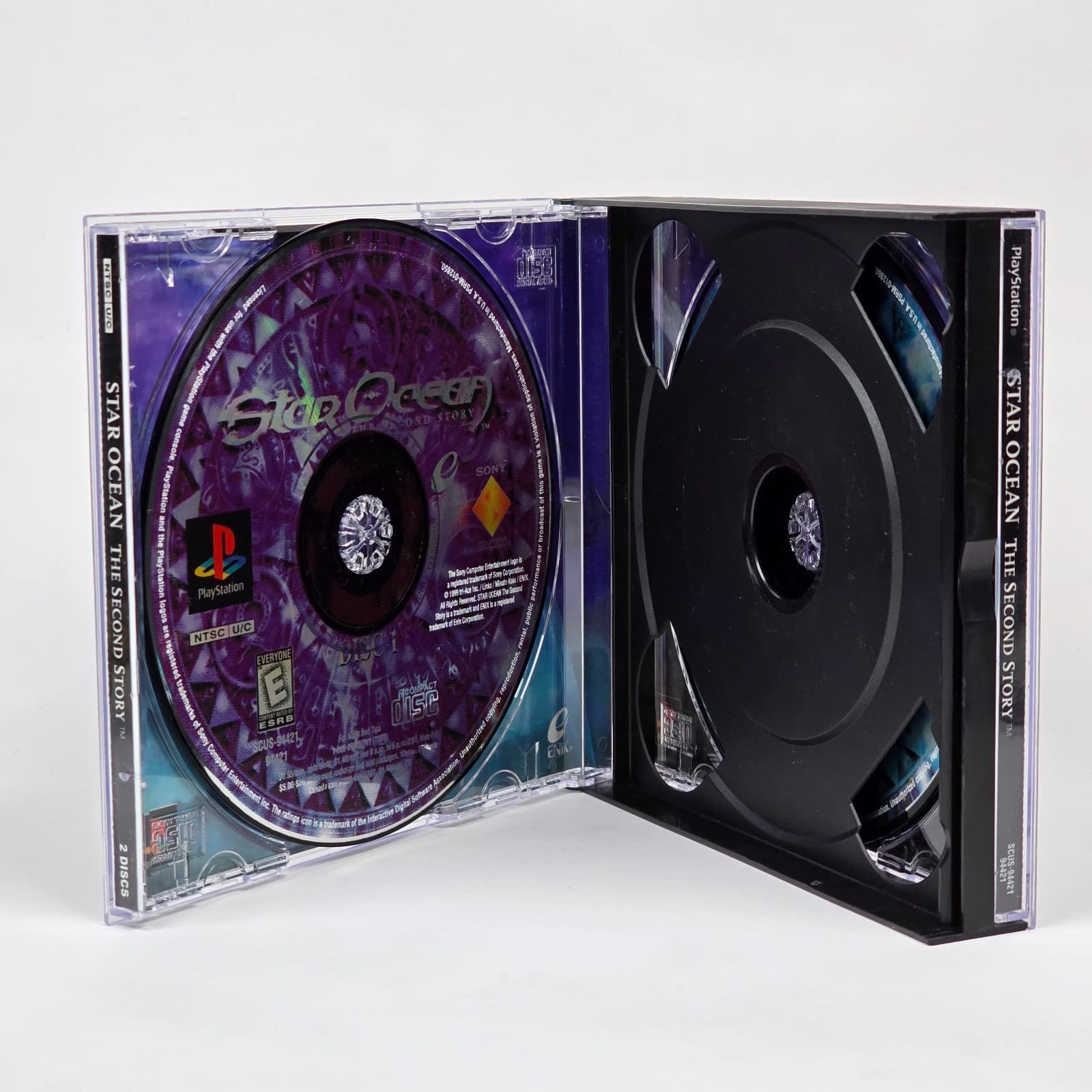 Star Ocean: The Second Story (PlayStation 1 PS1) Case & Discs - Thumbnail 2