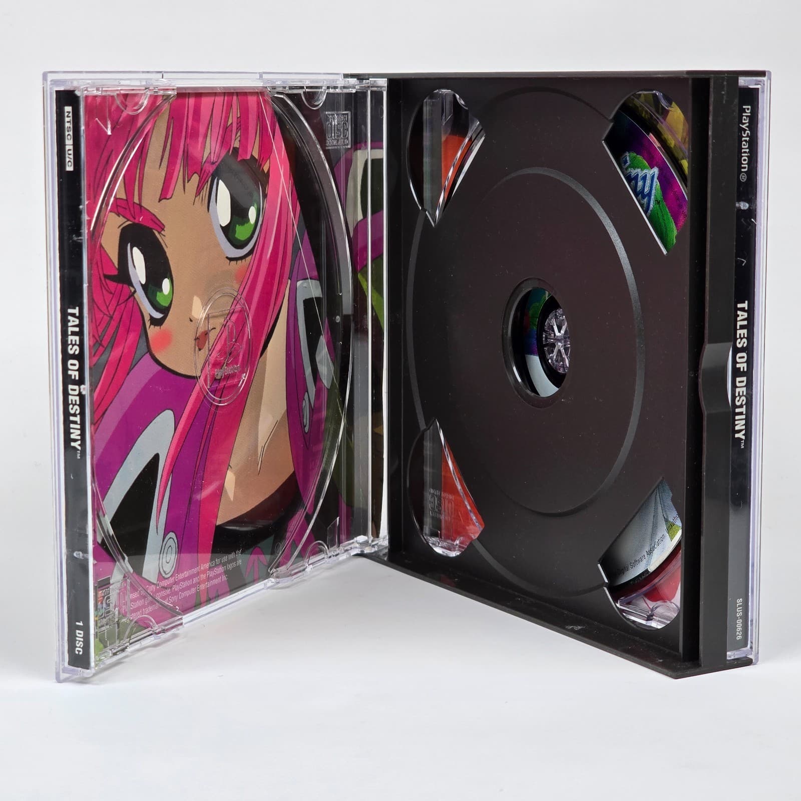 Tales of Destiny (PlayStation 1 PS1) Case & Discs - Thumbnail 2