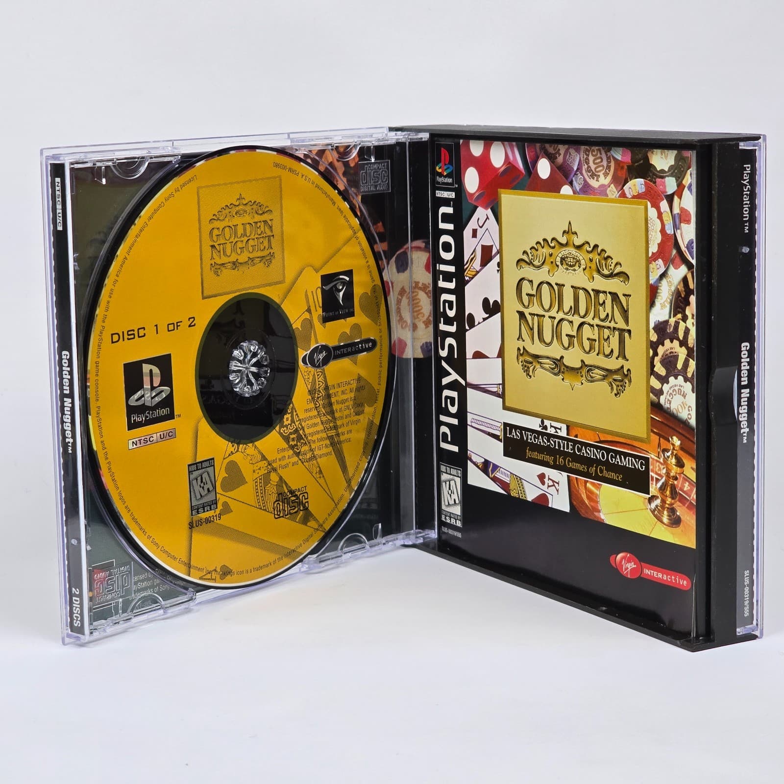 Golden Nugget (PlayStation 1 PS1) CIB COMPLETE - Thumbnail 2