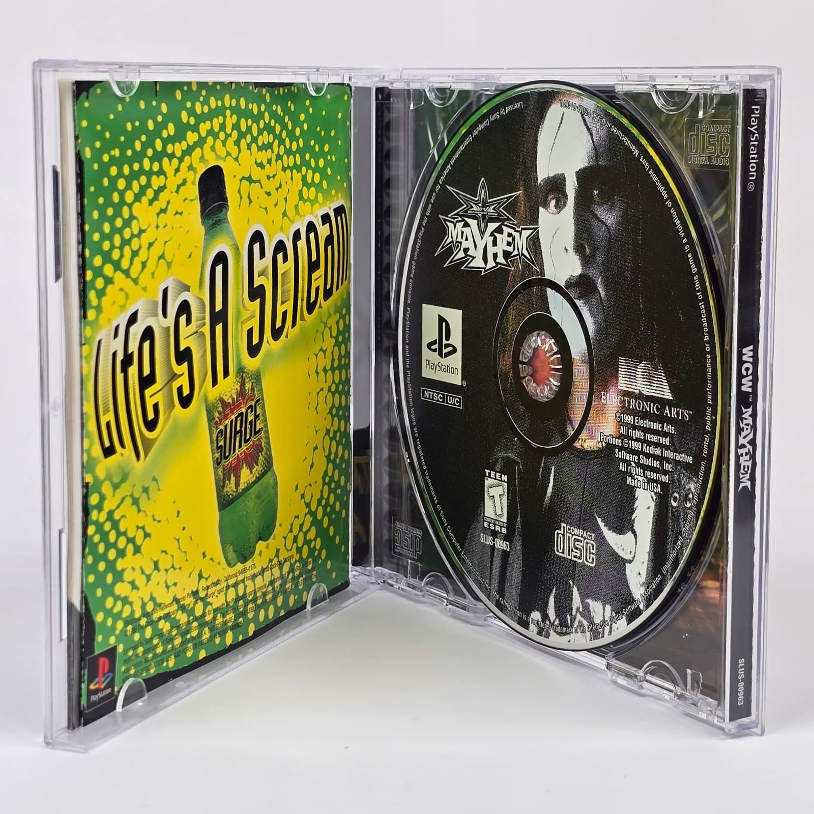 WCW Mayhem (PlayStation 1 PS1) CIB COMPLETE - Thumbnail 2