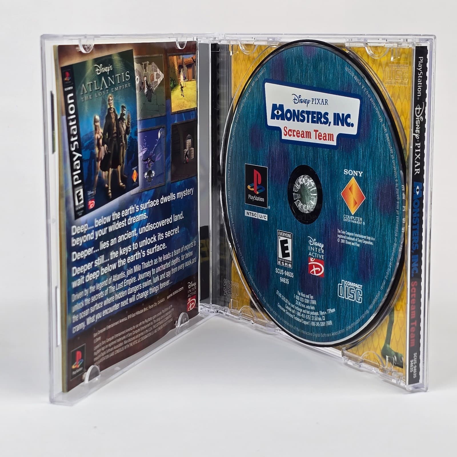 Monsters Inc: Scream Team (PlayStation 1 PS1) Black Label CIB COMPLETE - Thumbnail 2