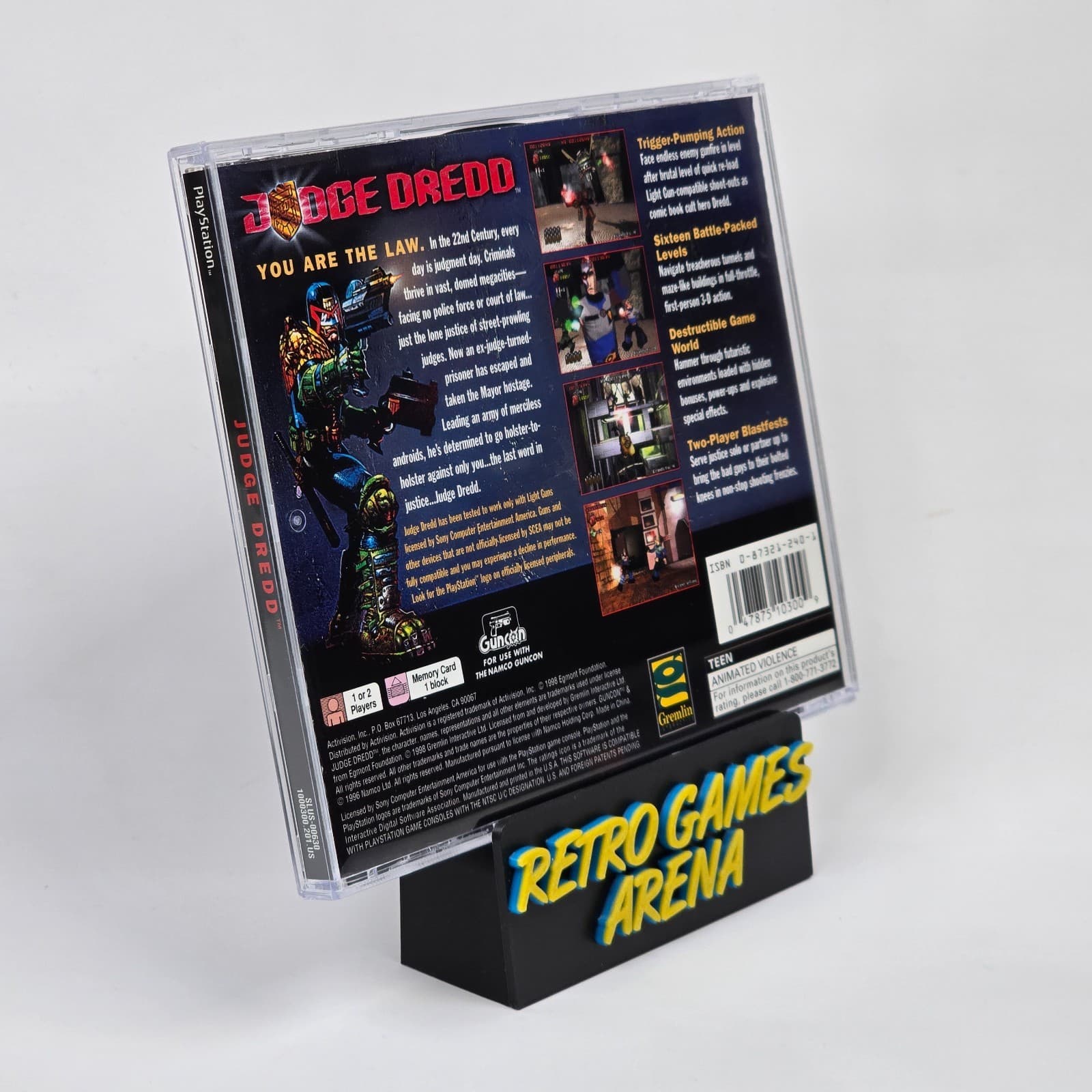 💿REFURBISHED Judge Dredd (PlayStation 1 PS1) CIB COMPLETE💿 - Thumbnail 4