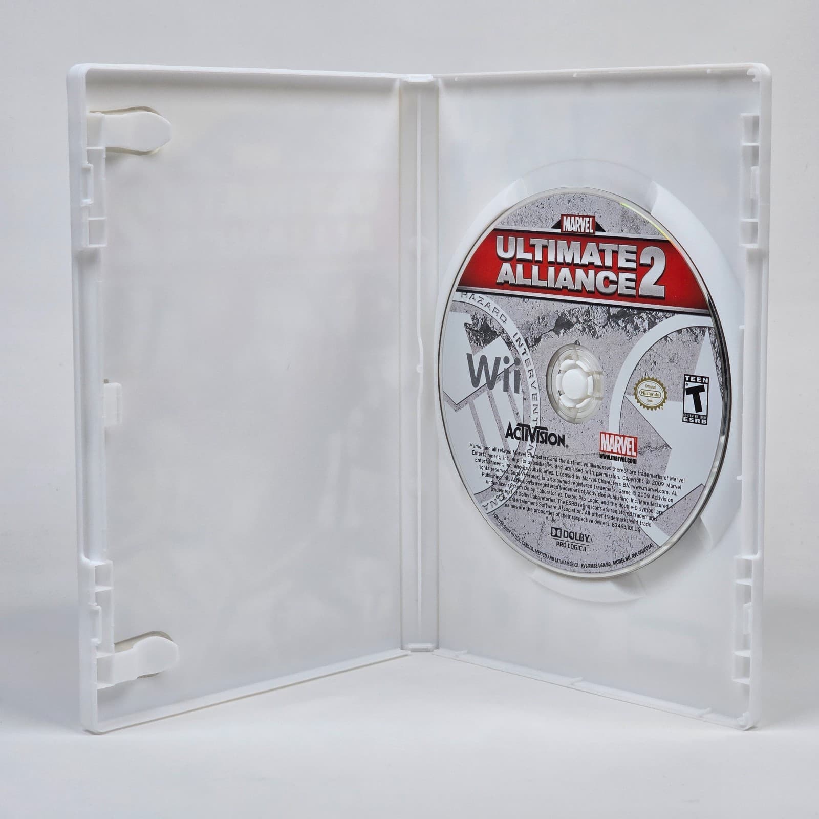Marvel: Ultimate Alliance 2 (Nintendo Wii) Case & Disc - Thumbnail 2