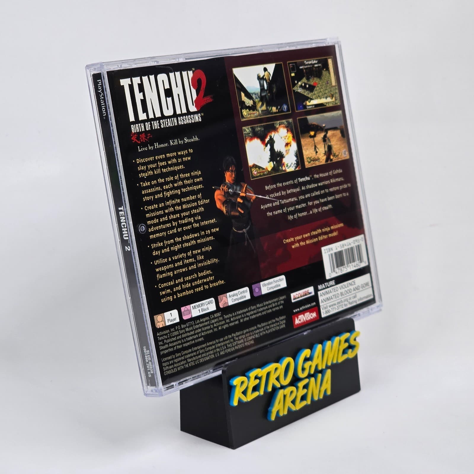 💿REFURBISHED Tenchu 2 (PlayStation 1 PS1) Black Label CIB COMPLETE💿 - Thumbnail 4