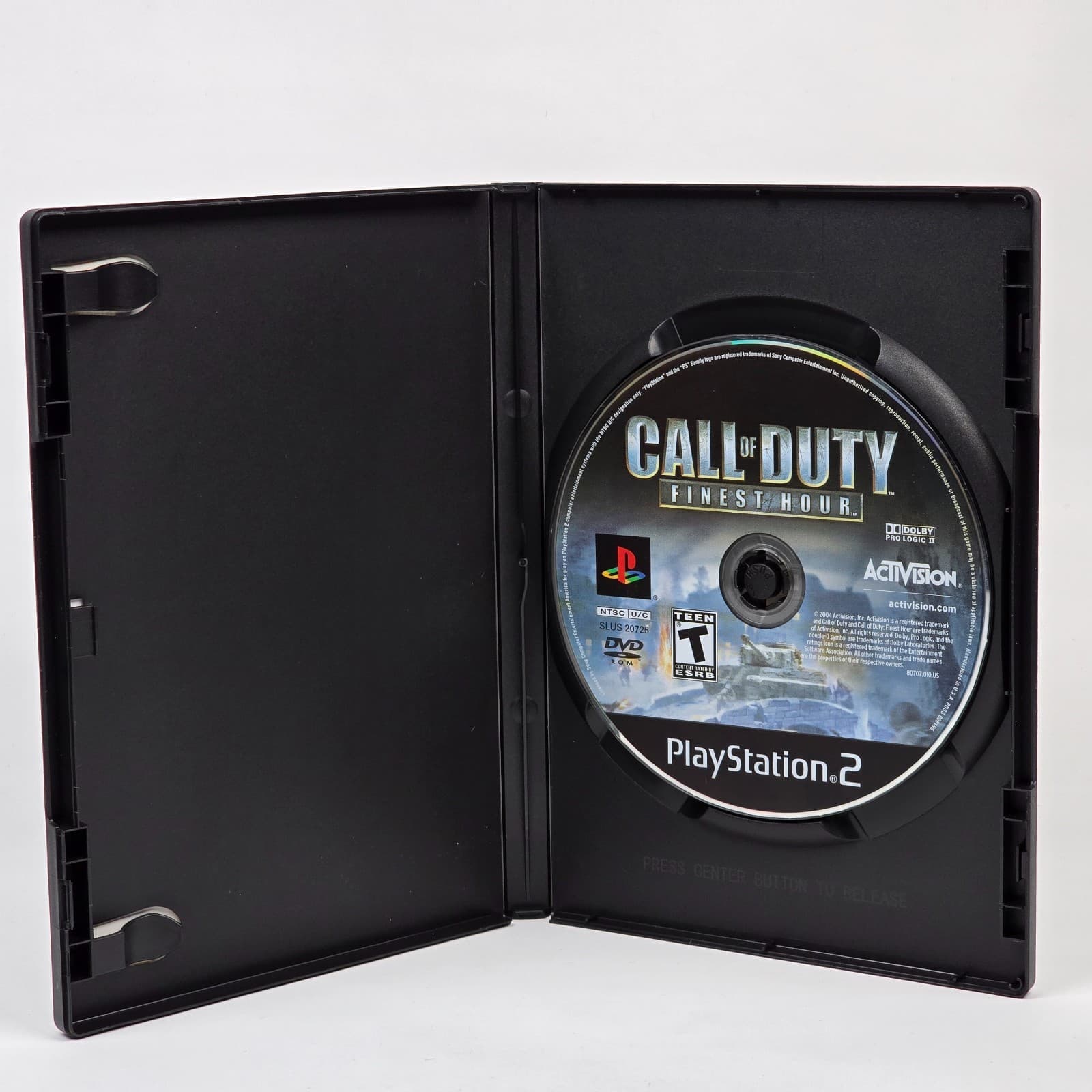 Call of Duty: Finest Hour (PlayStation 2 PS2) Black Label Case & Disc - Thumbnail 2