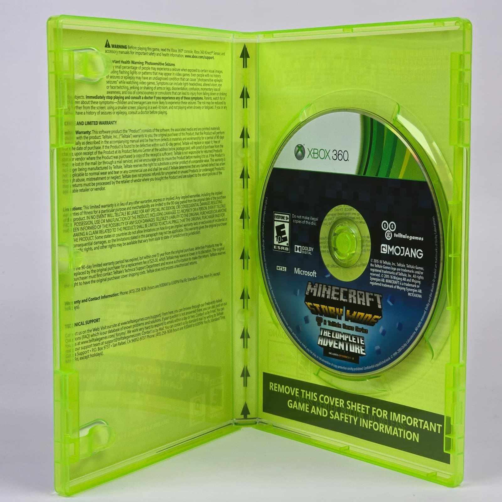 Minecraft: Story Mode - The Complete Adventure (Xbox 360) CIB COMPLETE - Thumbnail 2