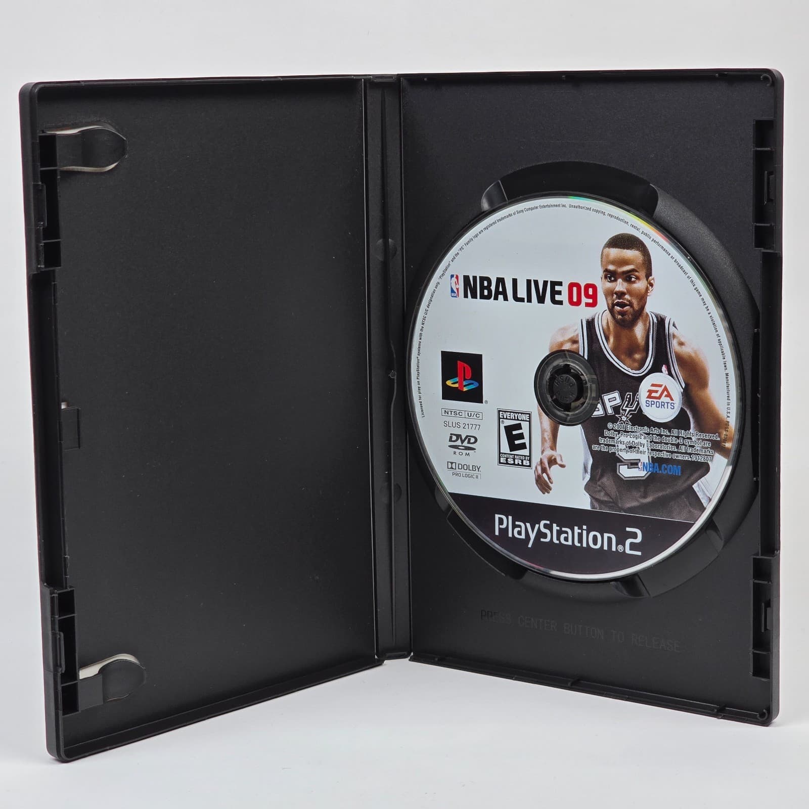 NBA Live 09 (PlayStation 2 PS2) Case & Disc - Thumbnail 2