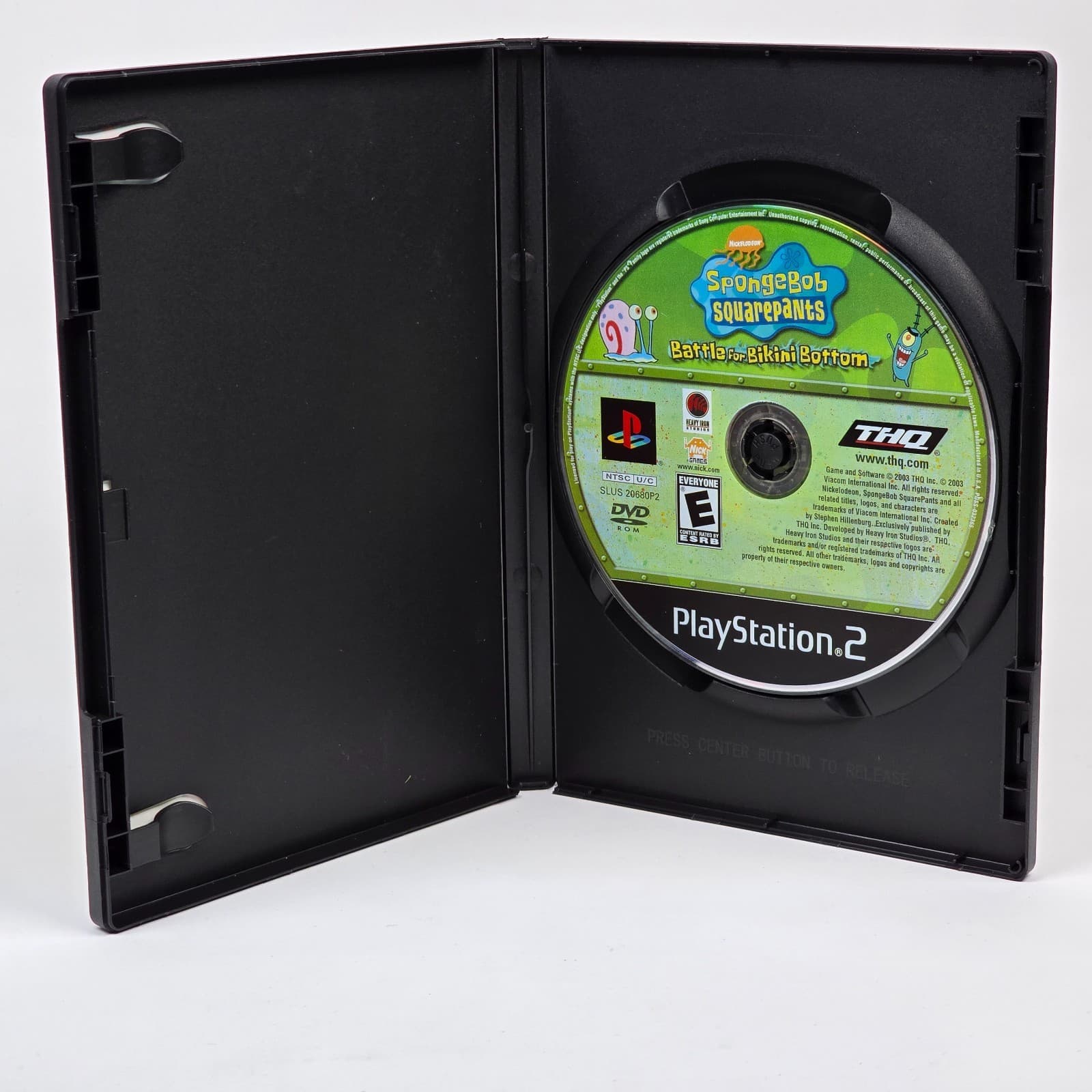 SpongeBob SquarePants Battle Bikini Bottom (PlayStation 2 PS2) BL Case & Disc - Thumbnail 2