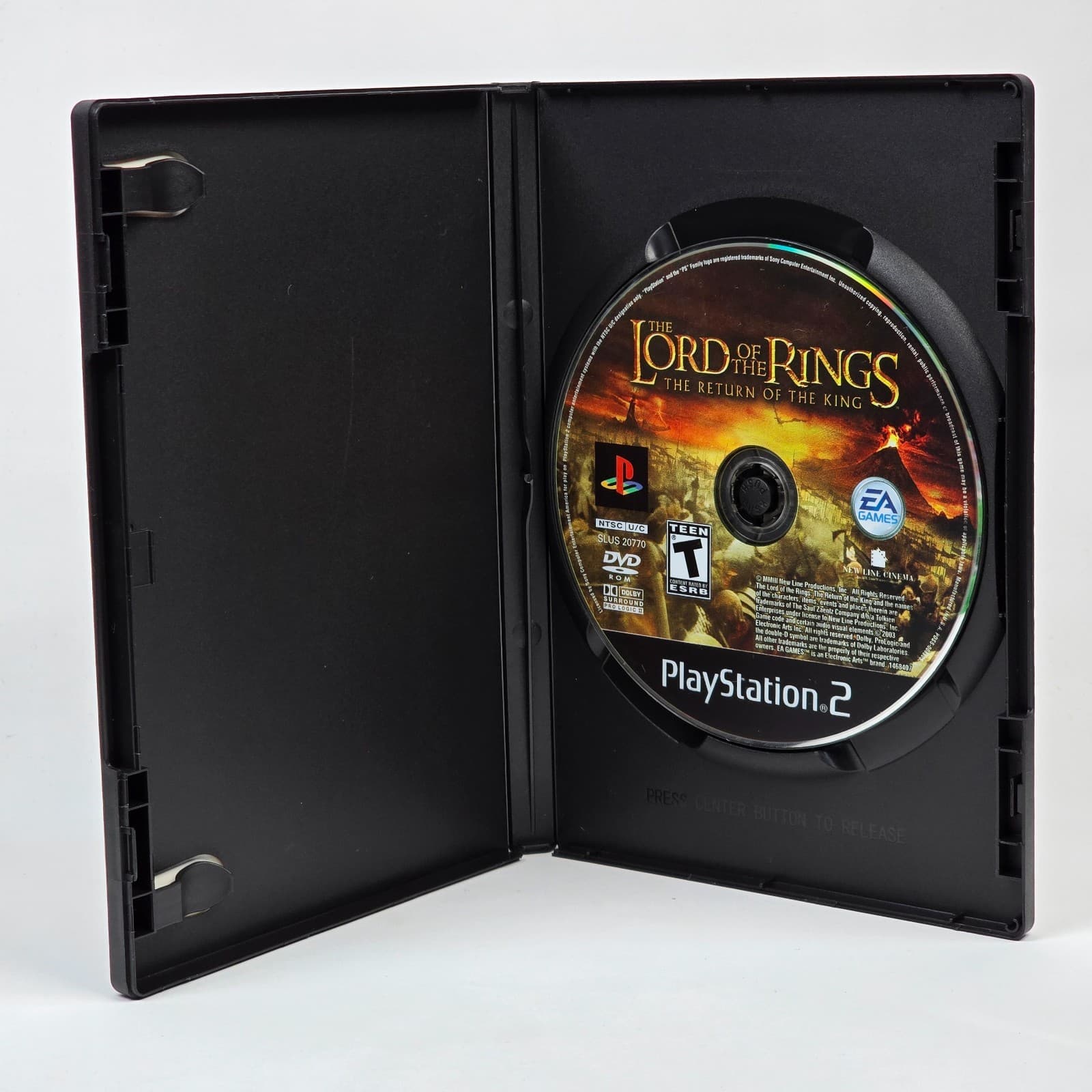 Lord of the Rings Return of the King (PlayStation 2 PS2) Black Label Case & Disc - Thumbnail 2