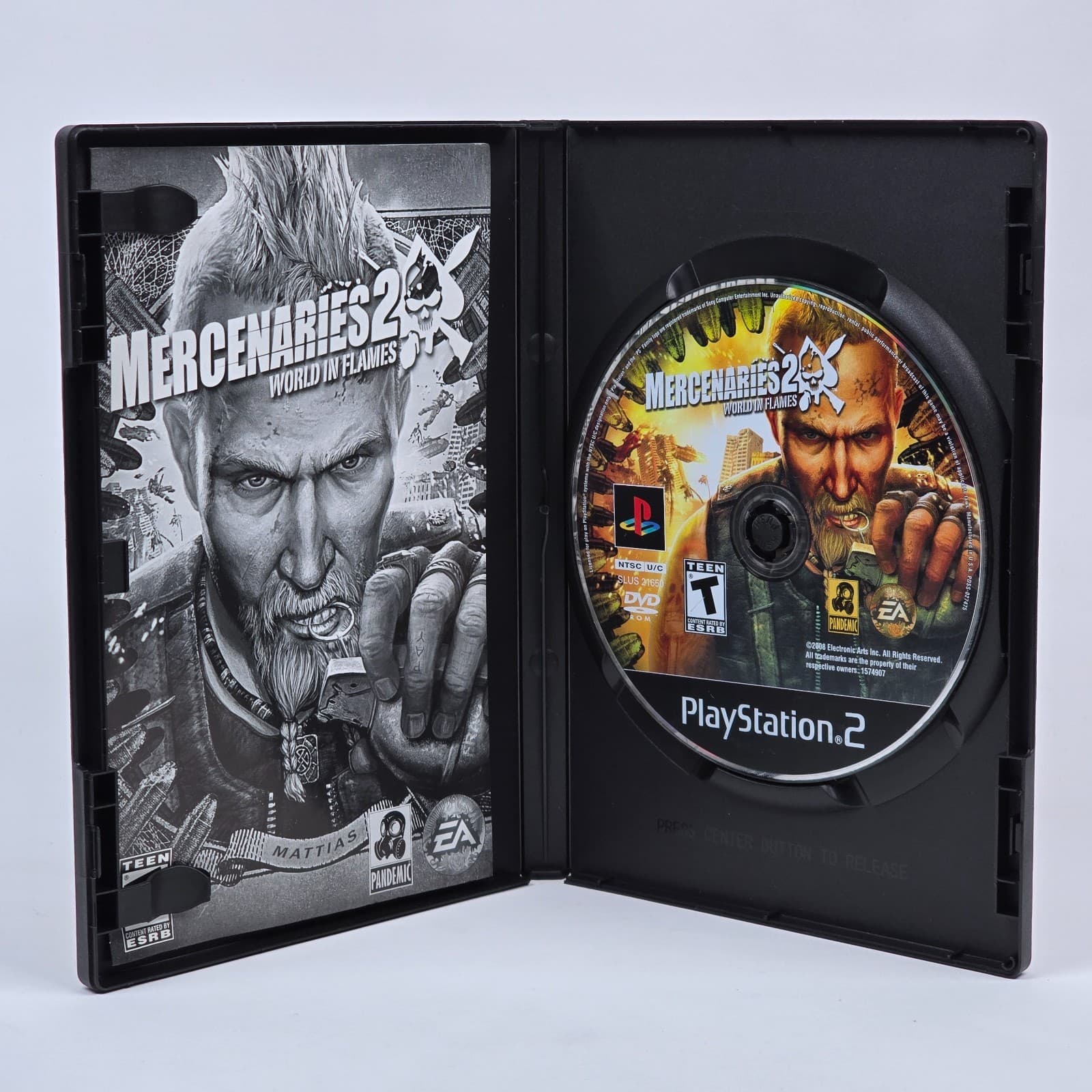 Mercenaries 2: World in Flames (PlayStation 2 PS2) CIB COMPLETE - Thumbnail 2