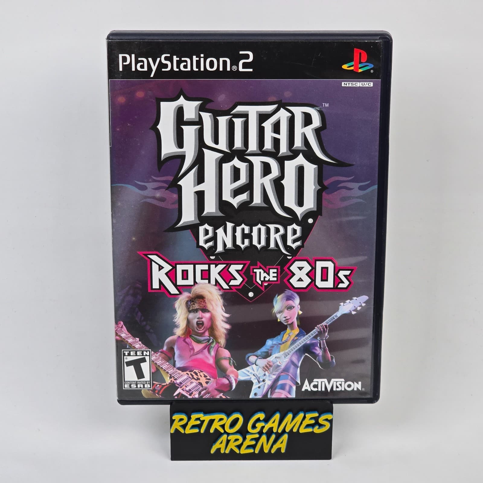 Guitar Hero Encore: Rocks the 80s (PlayStation 2 PS2) Black Label CIB COMPLETE