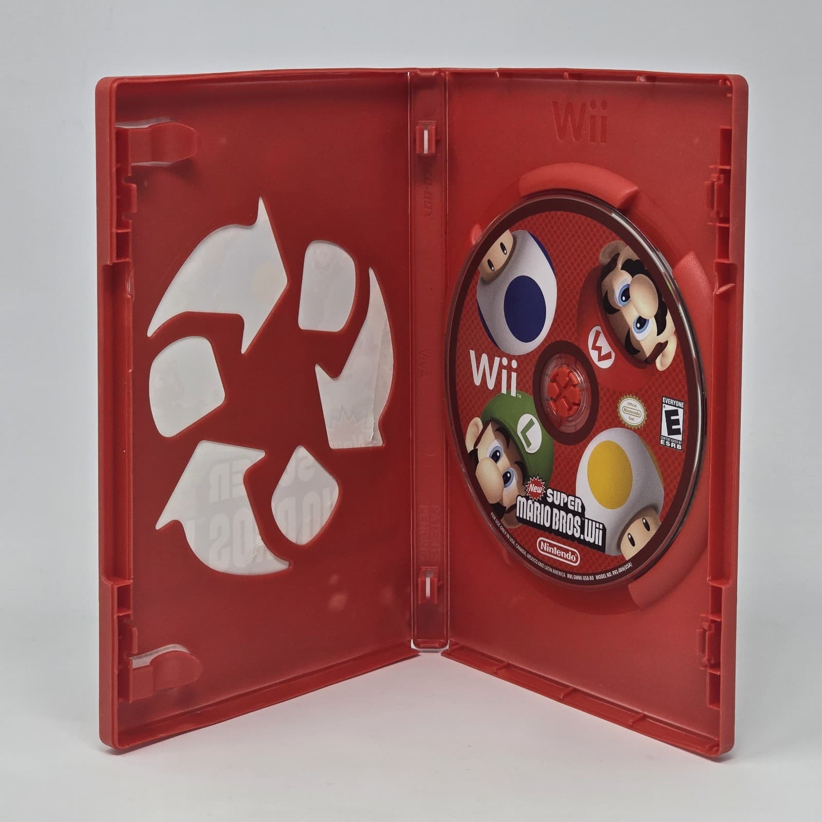 New Super Mario Bros Wii (Nintendo Wii) Case & Disc TESTED - Thumbnail 2