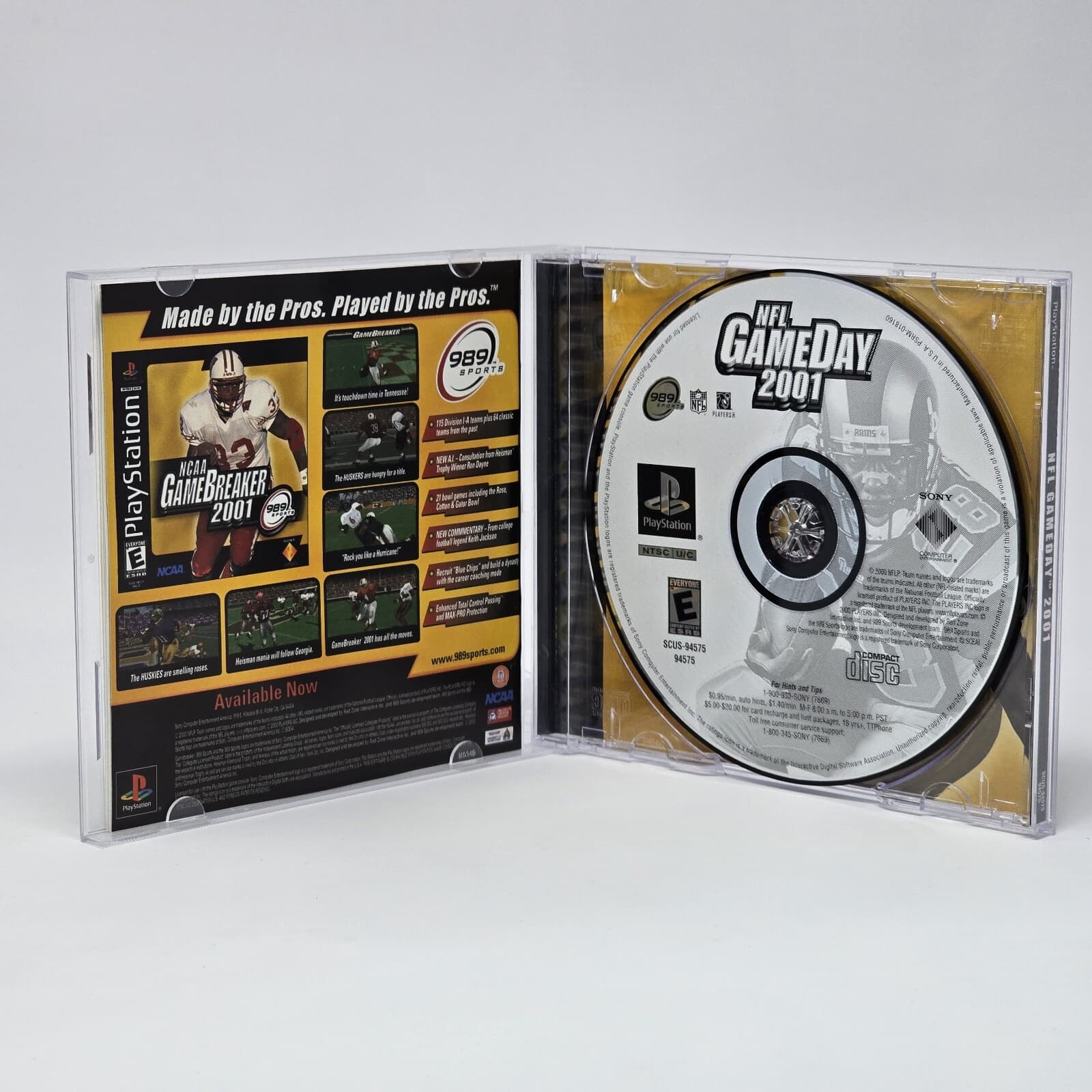 NFL GameDay 2001 (PlayStation 1 PS1) CIB COMPLETE & TESTED - Thumbnail 2