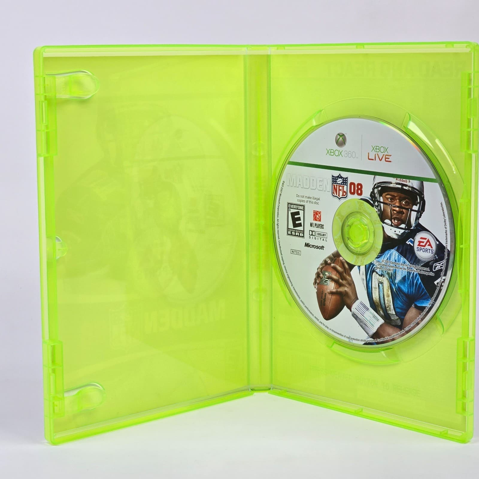 Madden NFL 08 (Xbox 360) Case & Disc - Thumbnail 2
