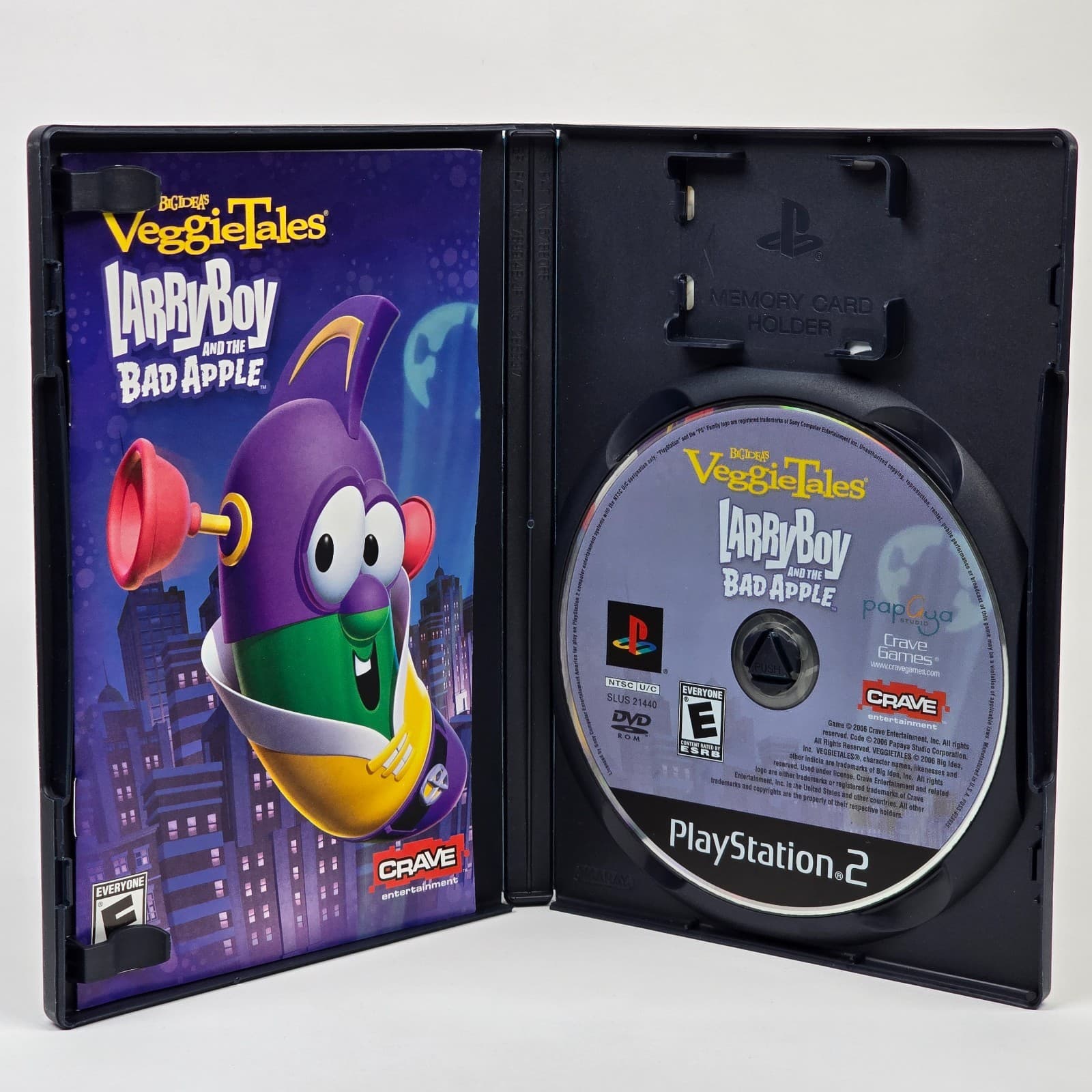 VeggieTales: Larry Boy and the Bad Apple (PlayStation 2 PS2) CIB COMPLETE - Thumbnail 2