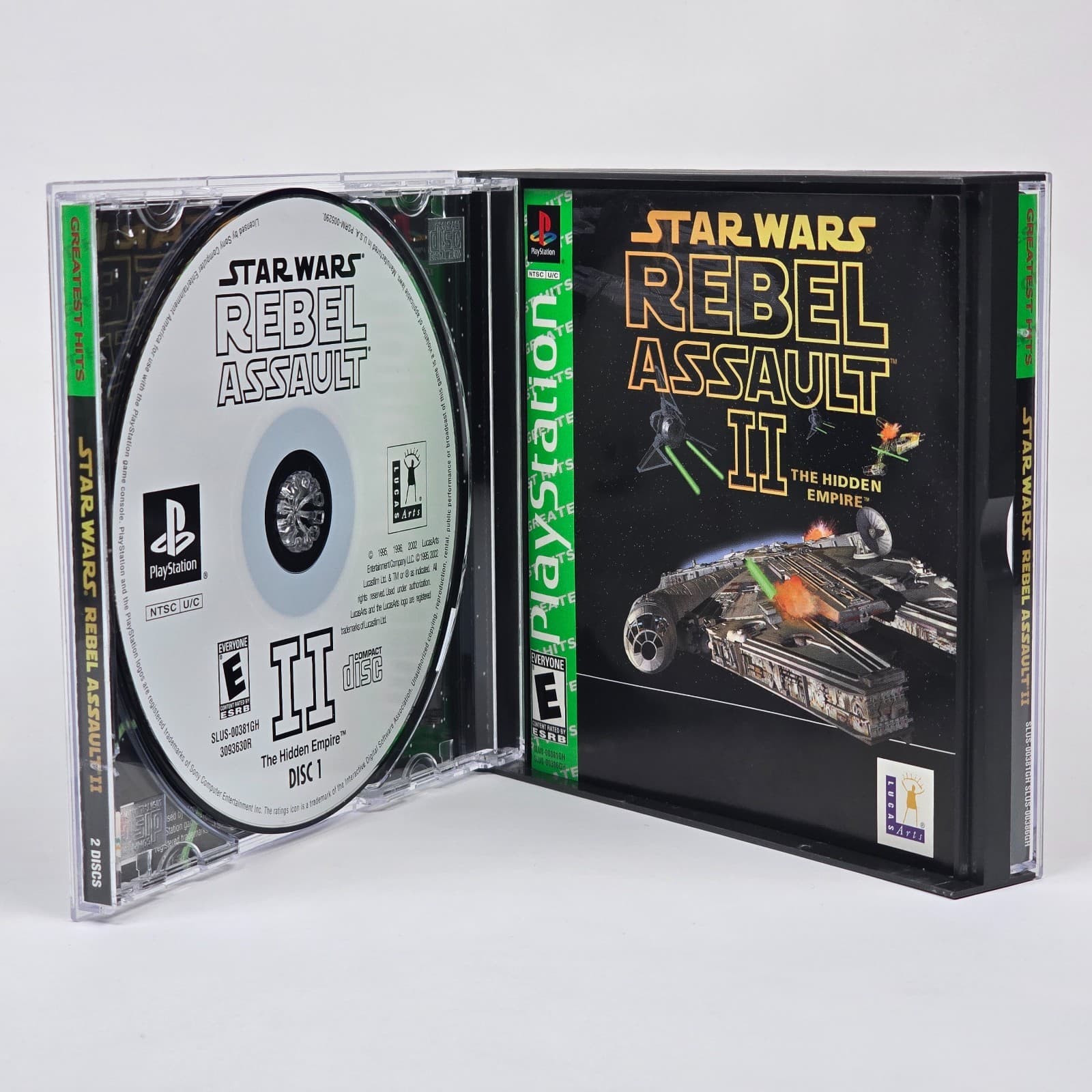 Star Wars: Rebel Assault II 2 (PlayStation 1 PS1) Greatest Hits CIB COMPLETE - Thumbnail 2