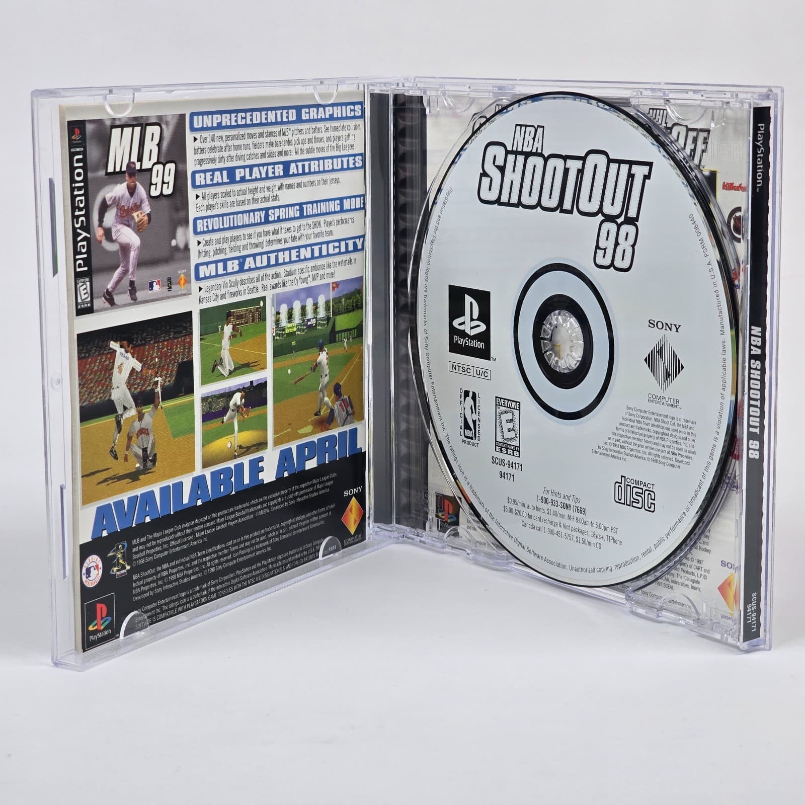 NBA ShootOut 98 (PlayStation 1 PS1) CIB COMPLETE - Thumbnail 2