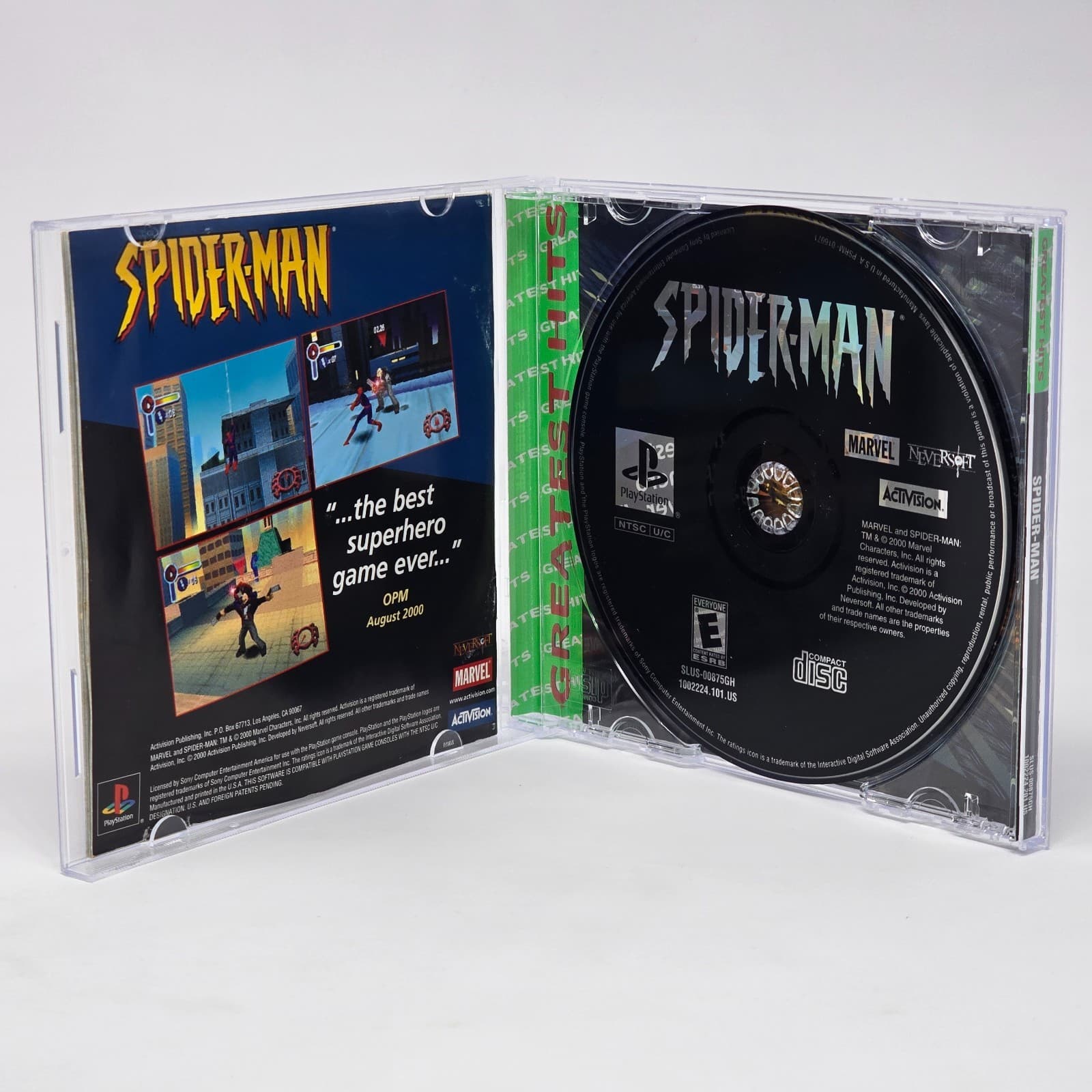 Spider-Man (PlayStation 1 PS1) Greatest Hits CIB COMPLETE & TESTED - Thumbnail 2