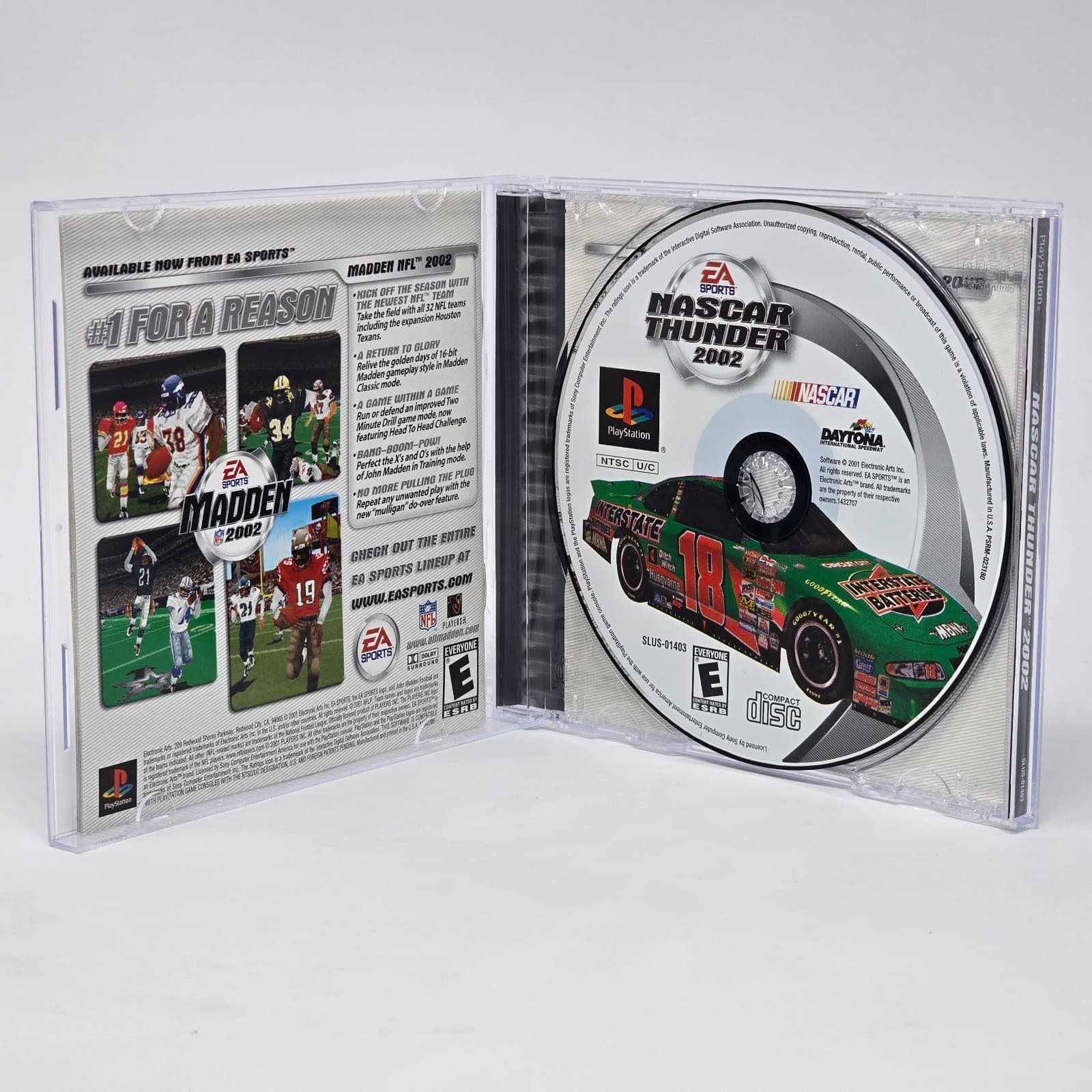 NASCAR Thunder 2002 (PlayStation 1 PS1) CIB COMPLETE & TESTED - Thumbnail 2