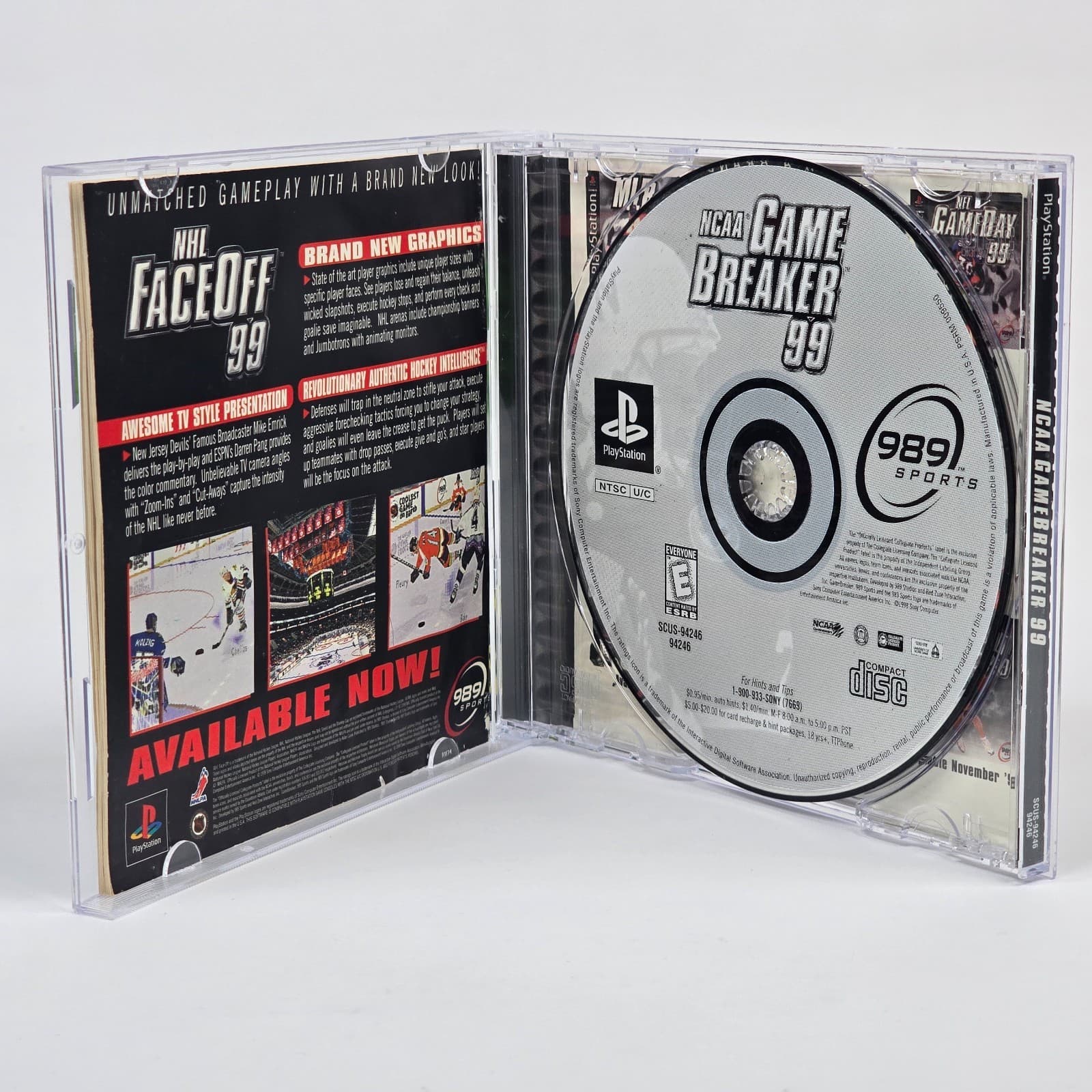 NCAA GameBreaker 99 (PlayStation 1 PS1) CIB COMPLETE - Thumbnail 2