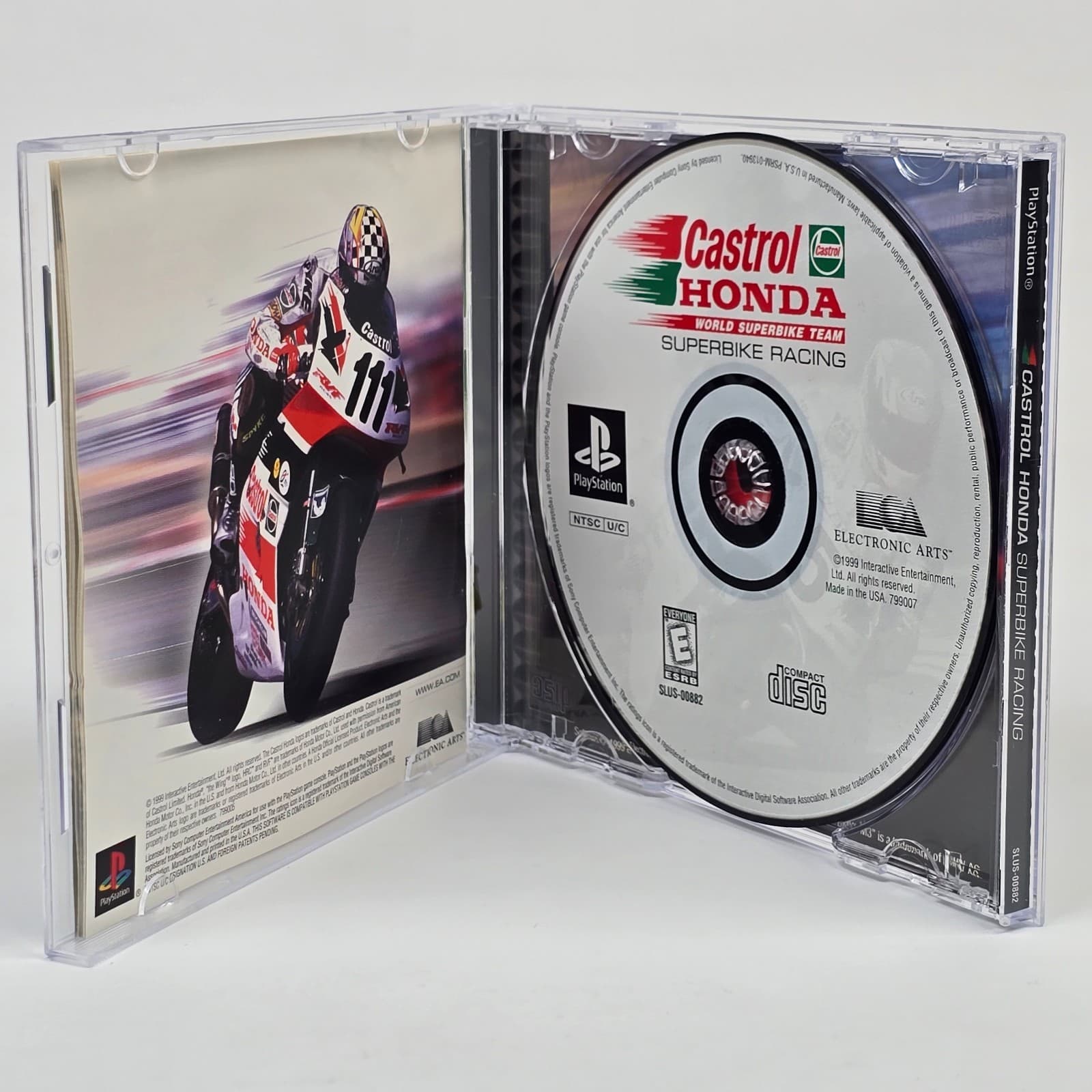 Castrol Honda Superbike Racing (PlayStation 1 PS1) CIB COMPLETE - Thumbnail 2