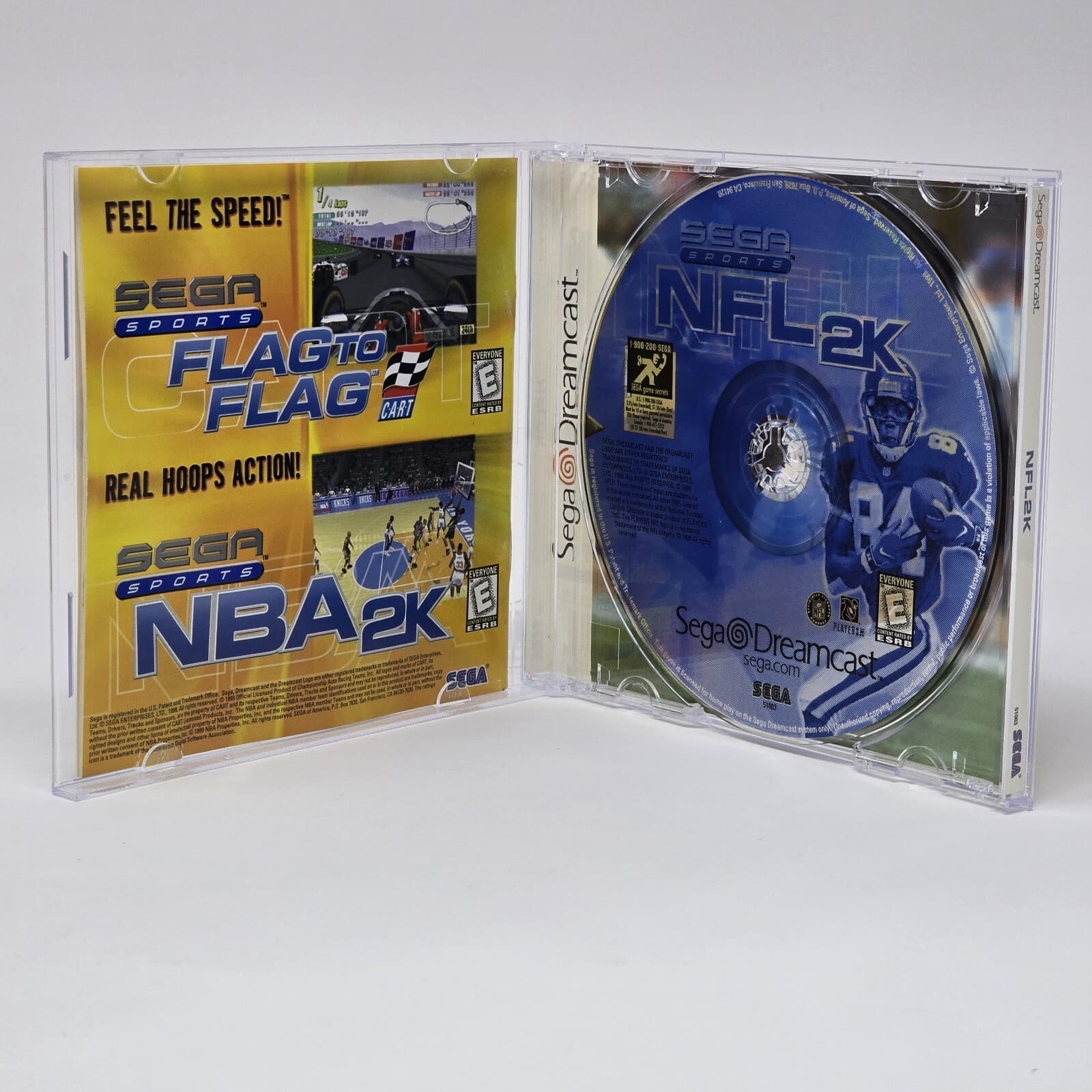 NFL2K NFL 2K (Sega Dreamcast) CIB COMPLETE & TESTED - Thumbnail 2