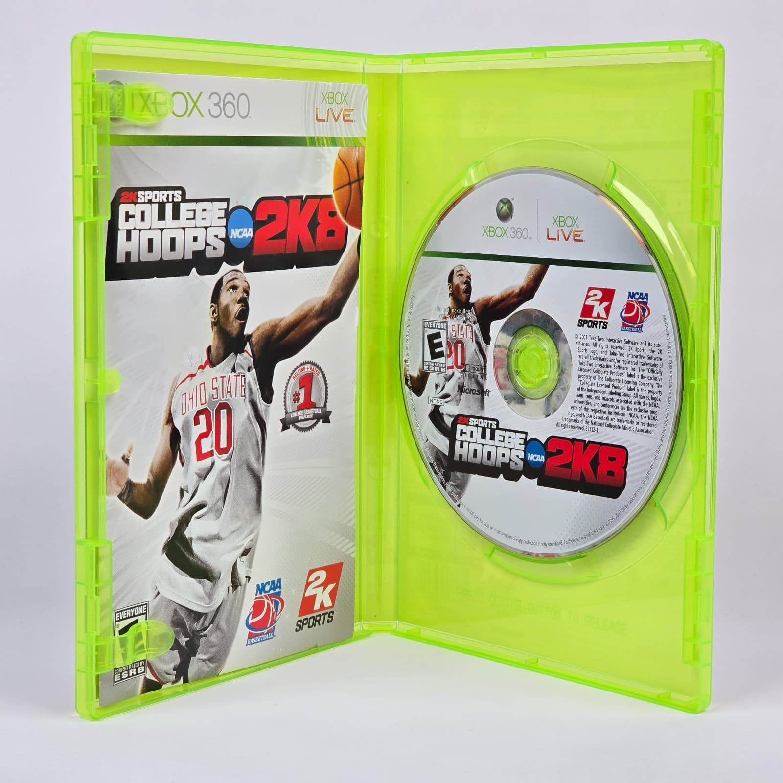 College Hoops 2K8 - NCAA (Xbox 360) CIB COMPLETE (Small Mark on Manual -See Pic) - Thumbnail 2