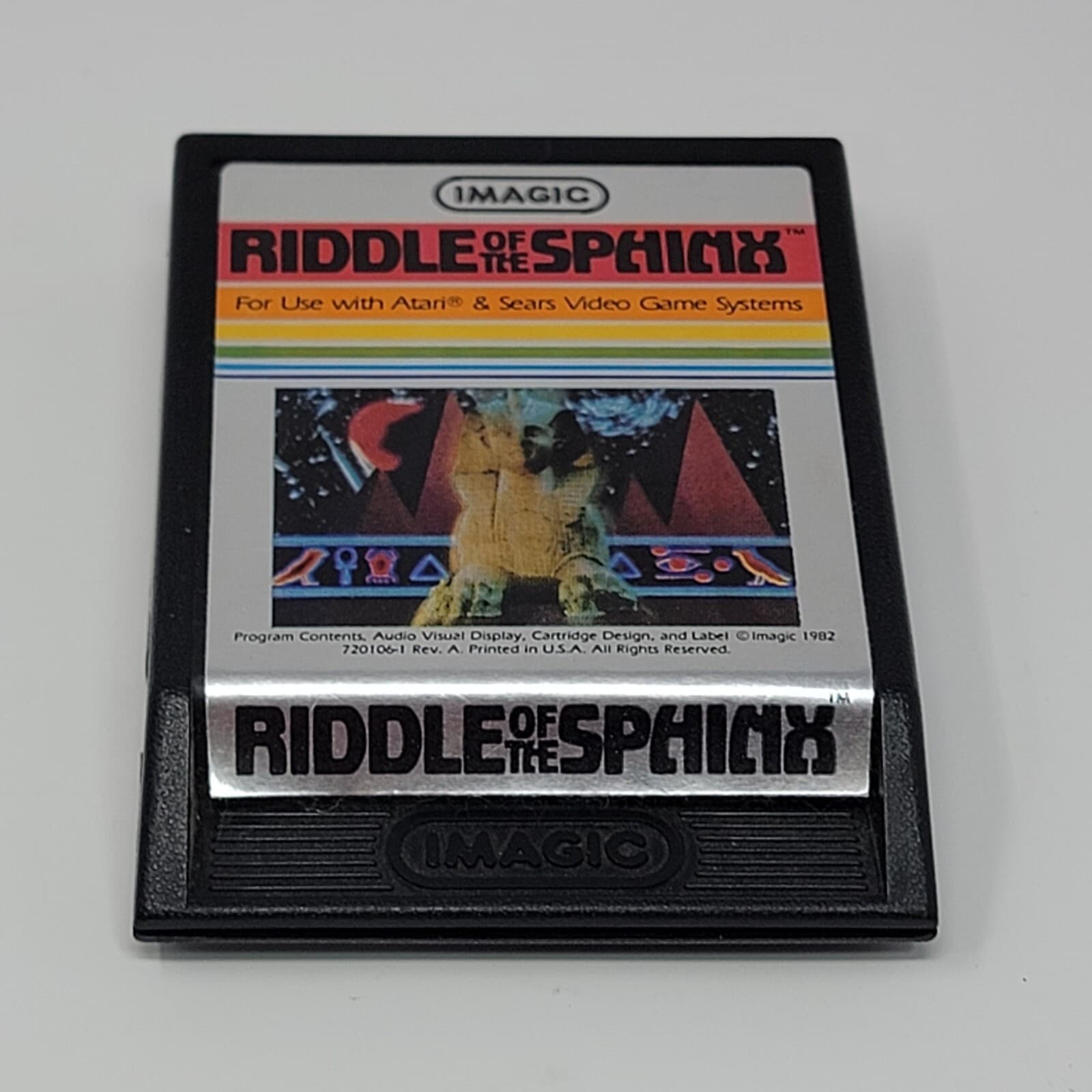 Riddle of the Sphinx (Atari 2600) Cartridge CLEANED & TESTED