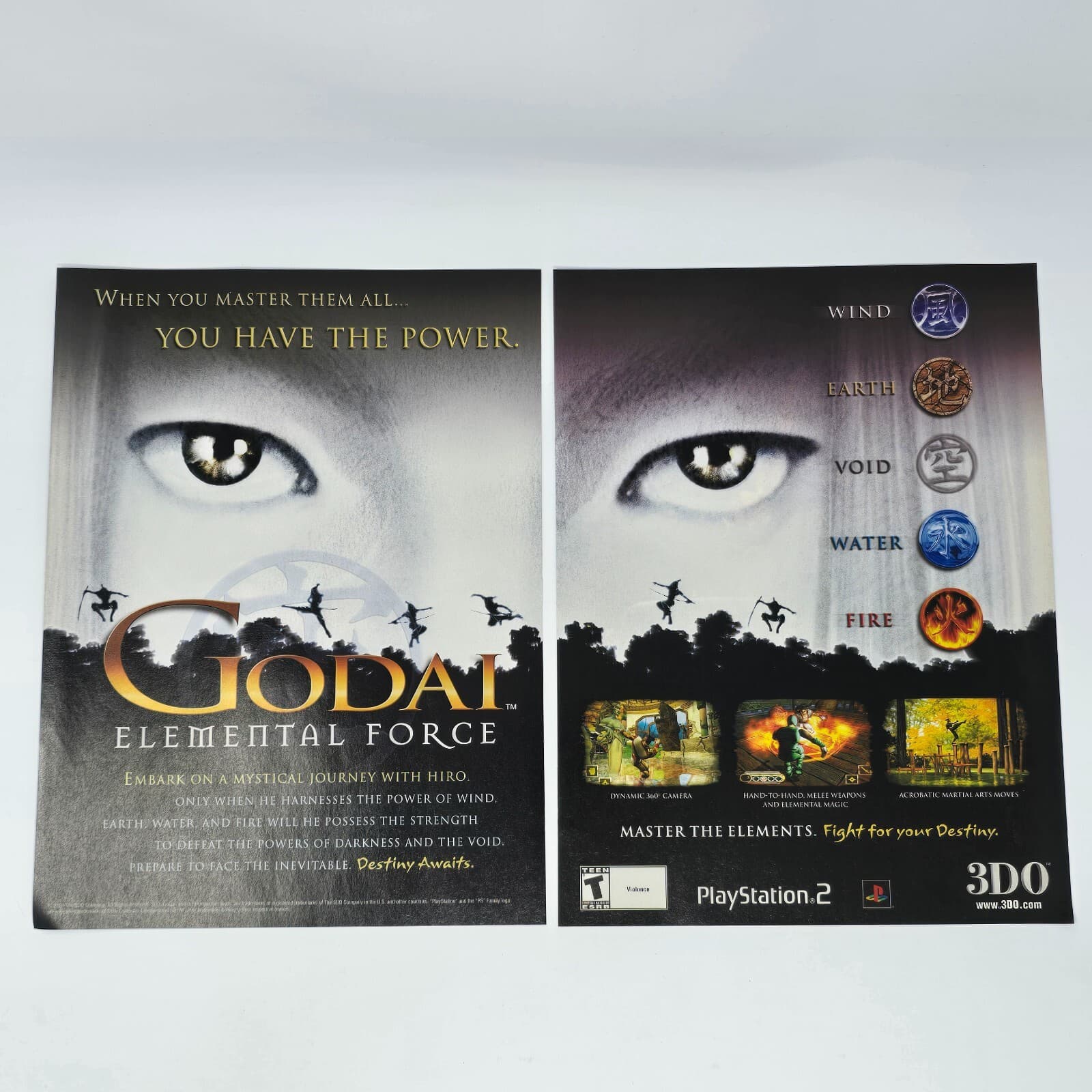 GoDai Elemental Force PlayStation 2 PS2 3DO Master Print Ad/Poster Promo Art